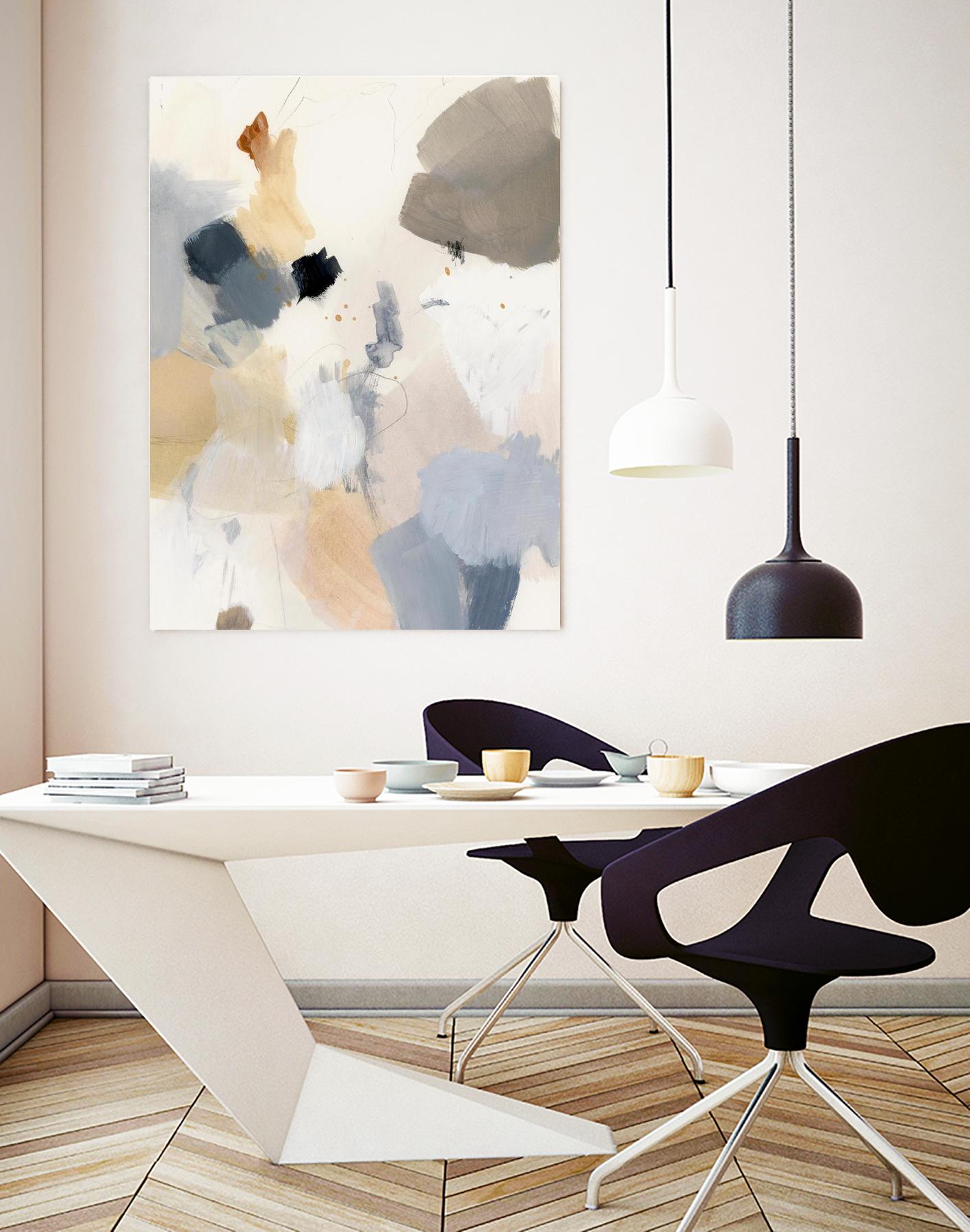 Neutral Scrawl II by Victoria Barnes on GIANT ART - grey abstract abstract