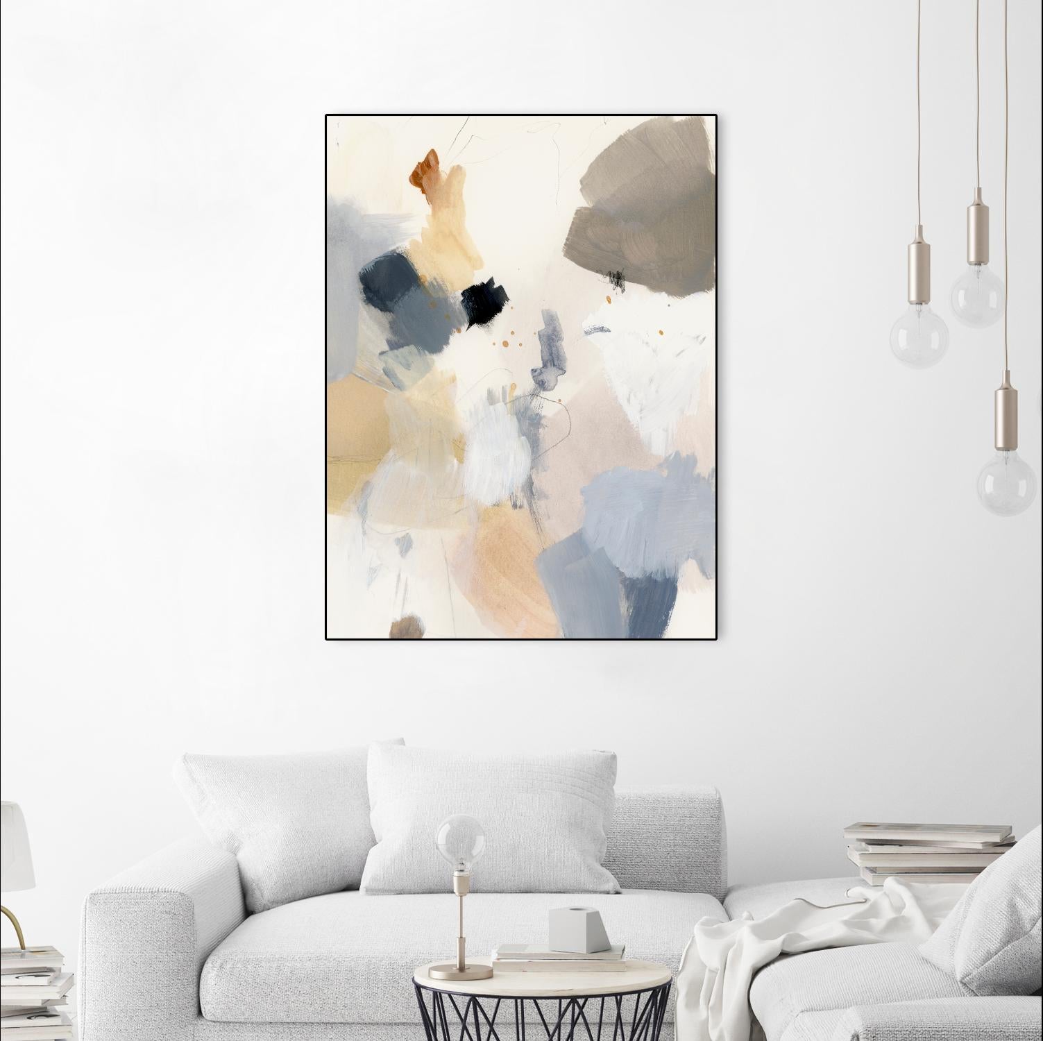 Neutral Scrawl II by Victoria Barnes on GIANT ART - grey abstract abstract
