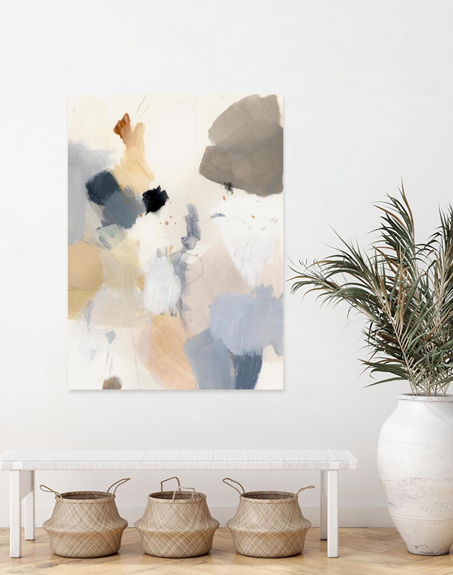 Neutral Scrawl II by Victoria Barnes on GIANT ART - grey abstract abstract