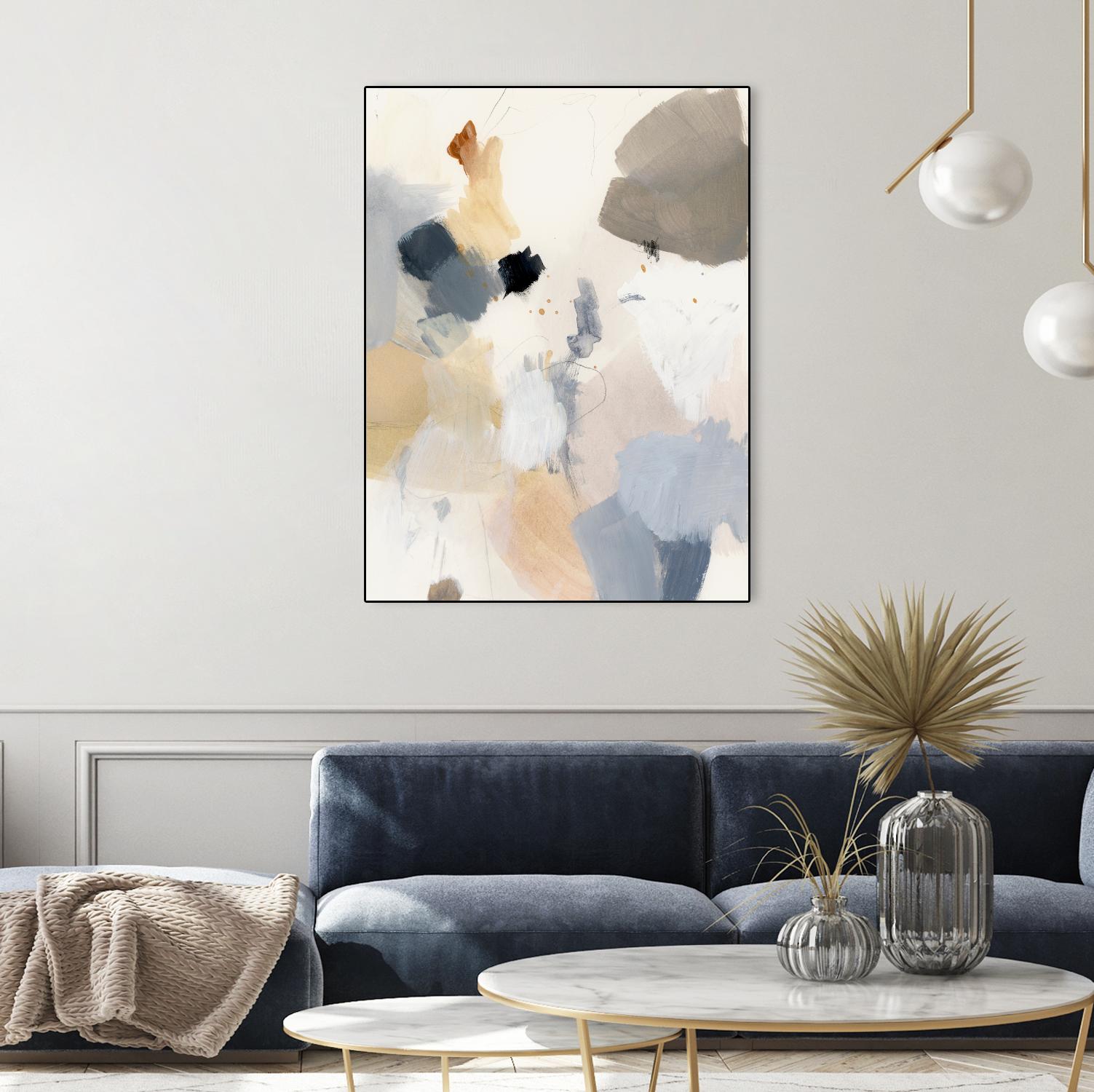 Neutral Scrawl II by Victoria Barnes on GIANT ART - grey abstract abstract
