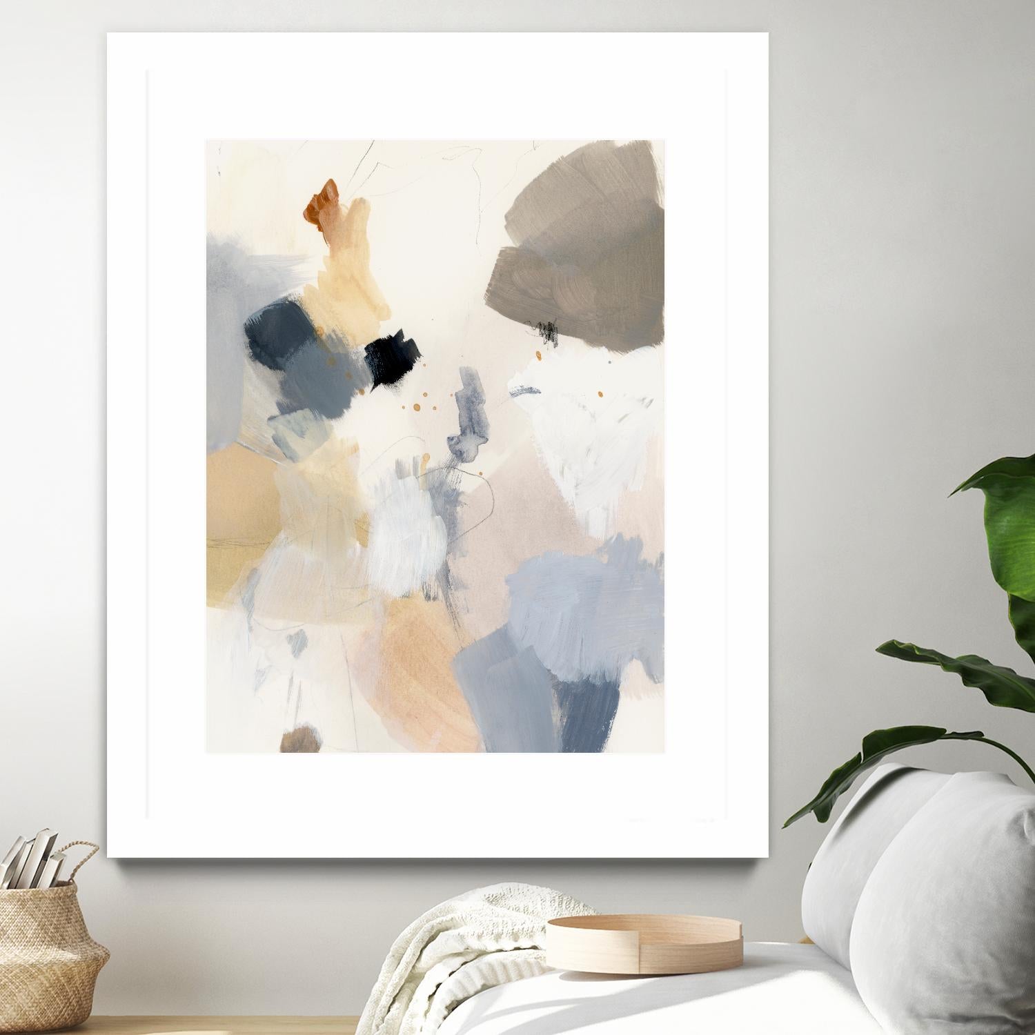 Neutral Scrawl II by Victoria Barnes on GIANT ART - grey abstract abstract