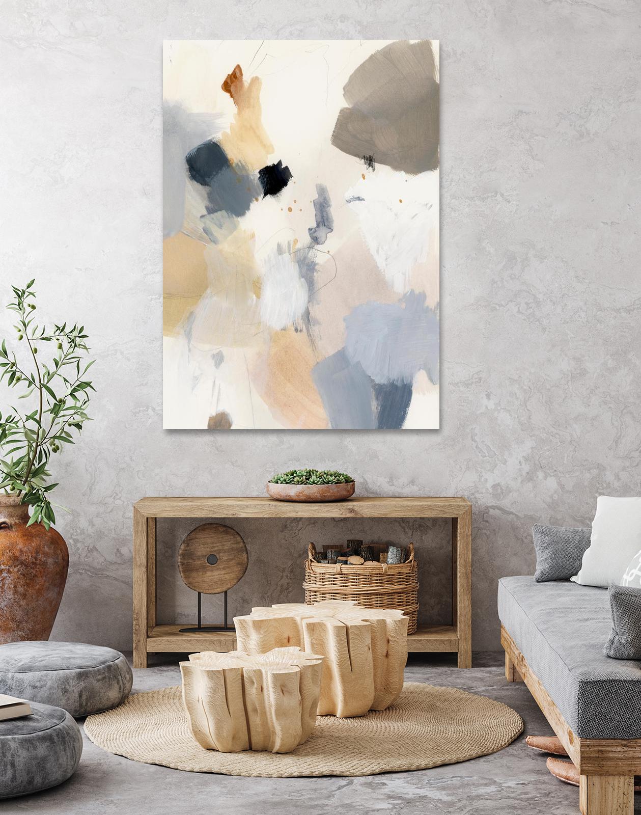 Neutral Scrawl II by Victoria Barnes on GIANT ART - grey abstract abstract