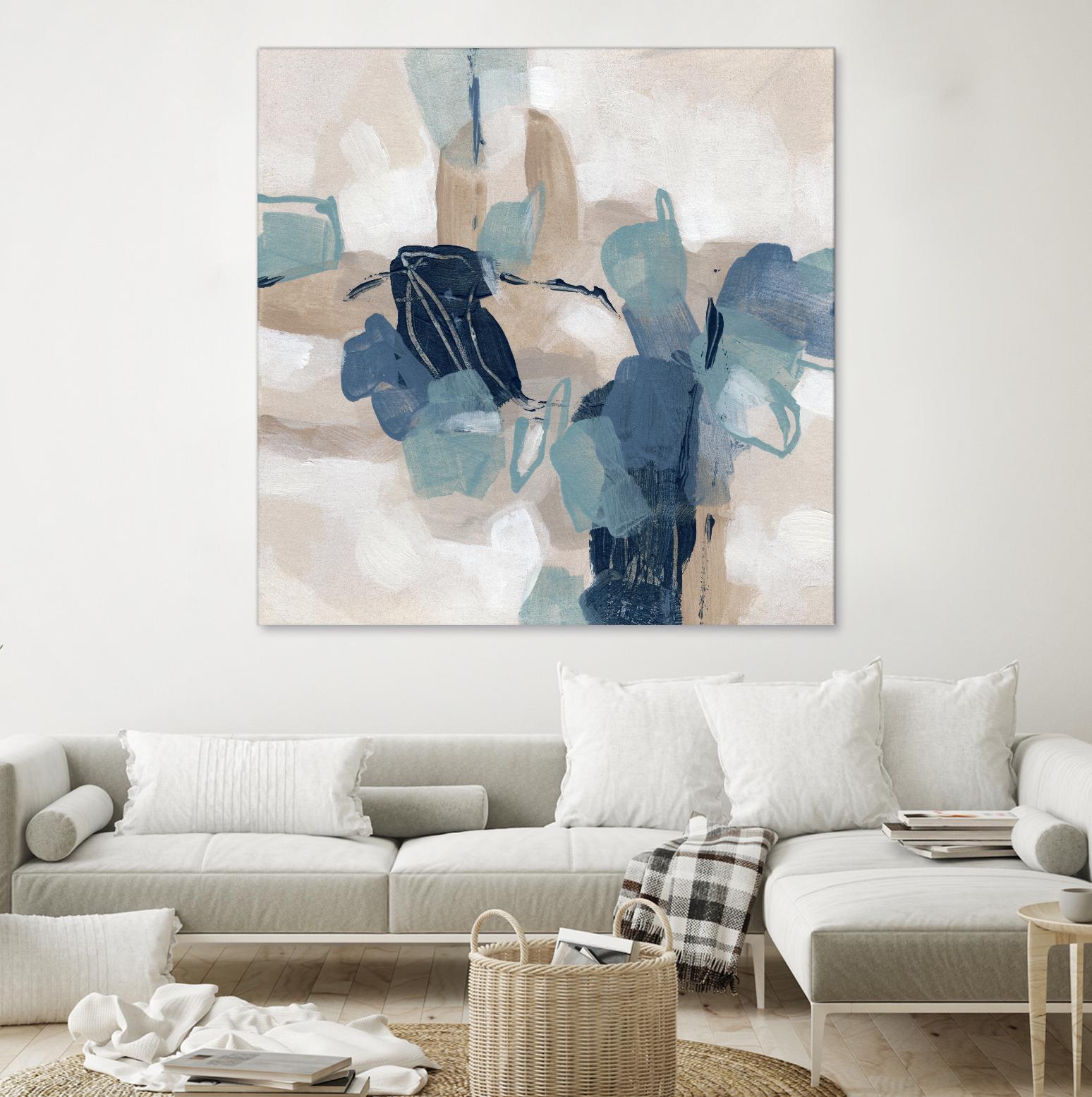 Blues Chorus II by June Vess on GIANT ART - beige abstract abstract