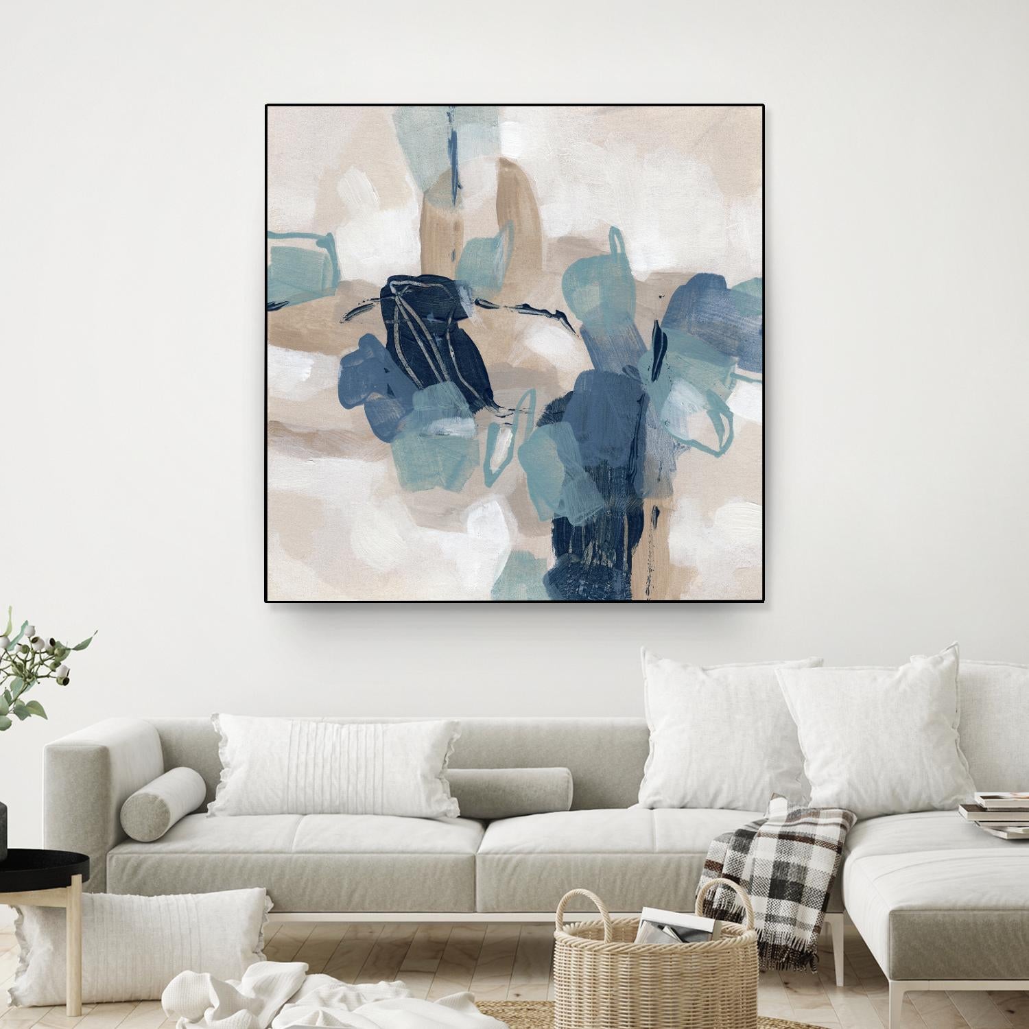 Blues Chorus II by June Vess on GIANT ART - beige abstract abstract