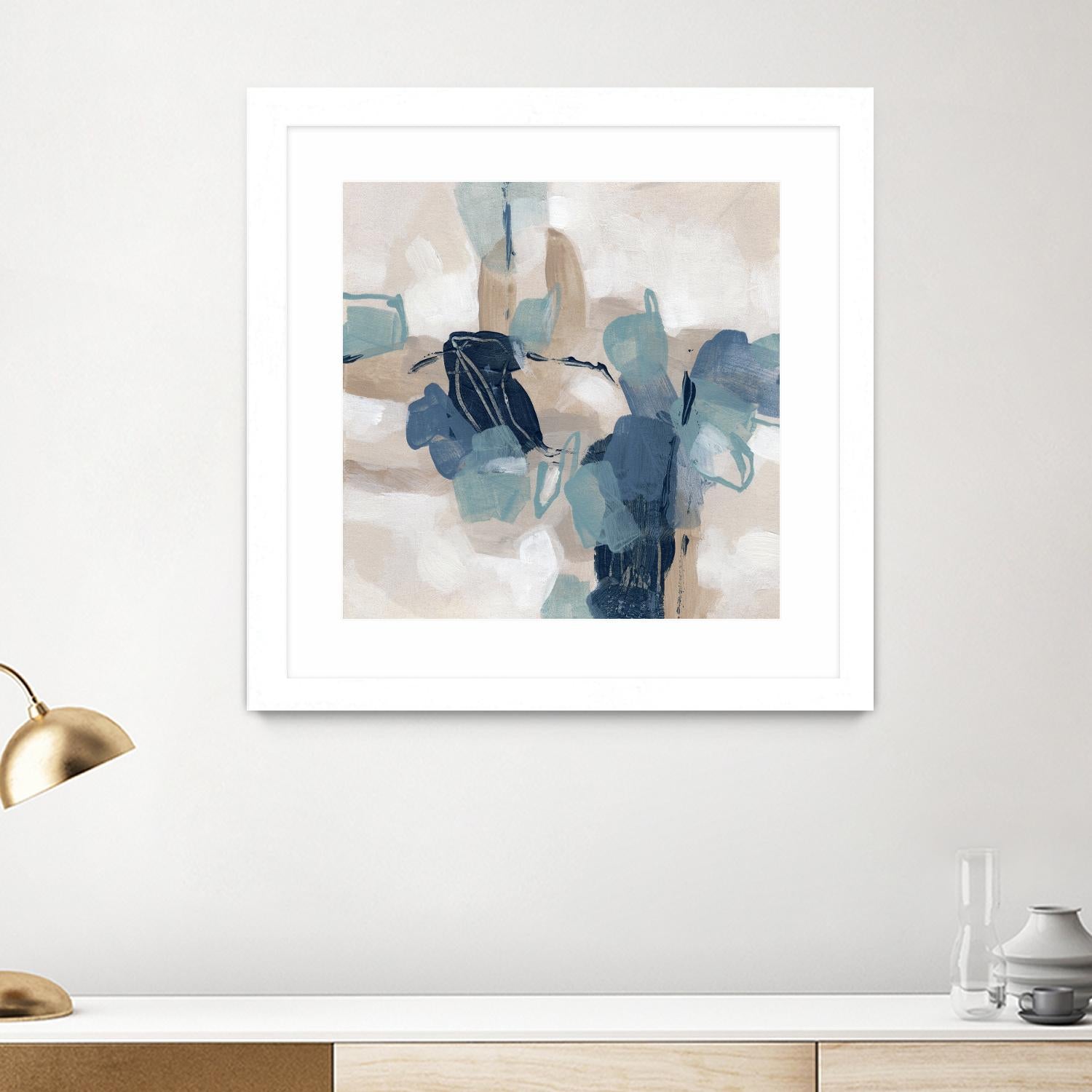 Blues Chorus II by June Vess on GIANT ART - beige abstract abstract