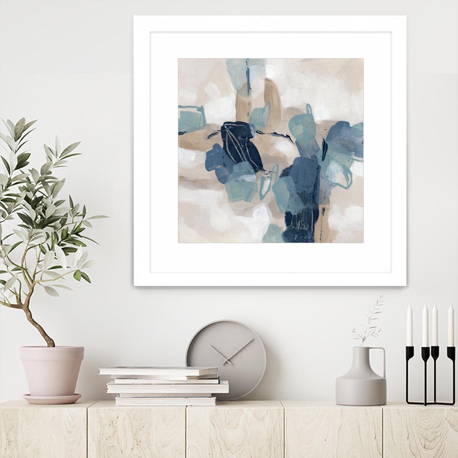 Blues Chorus II by June Vess on GIANT ART - beige abstract abstract