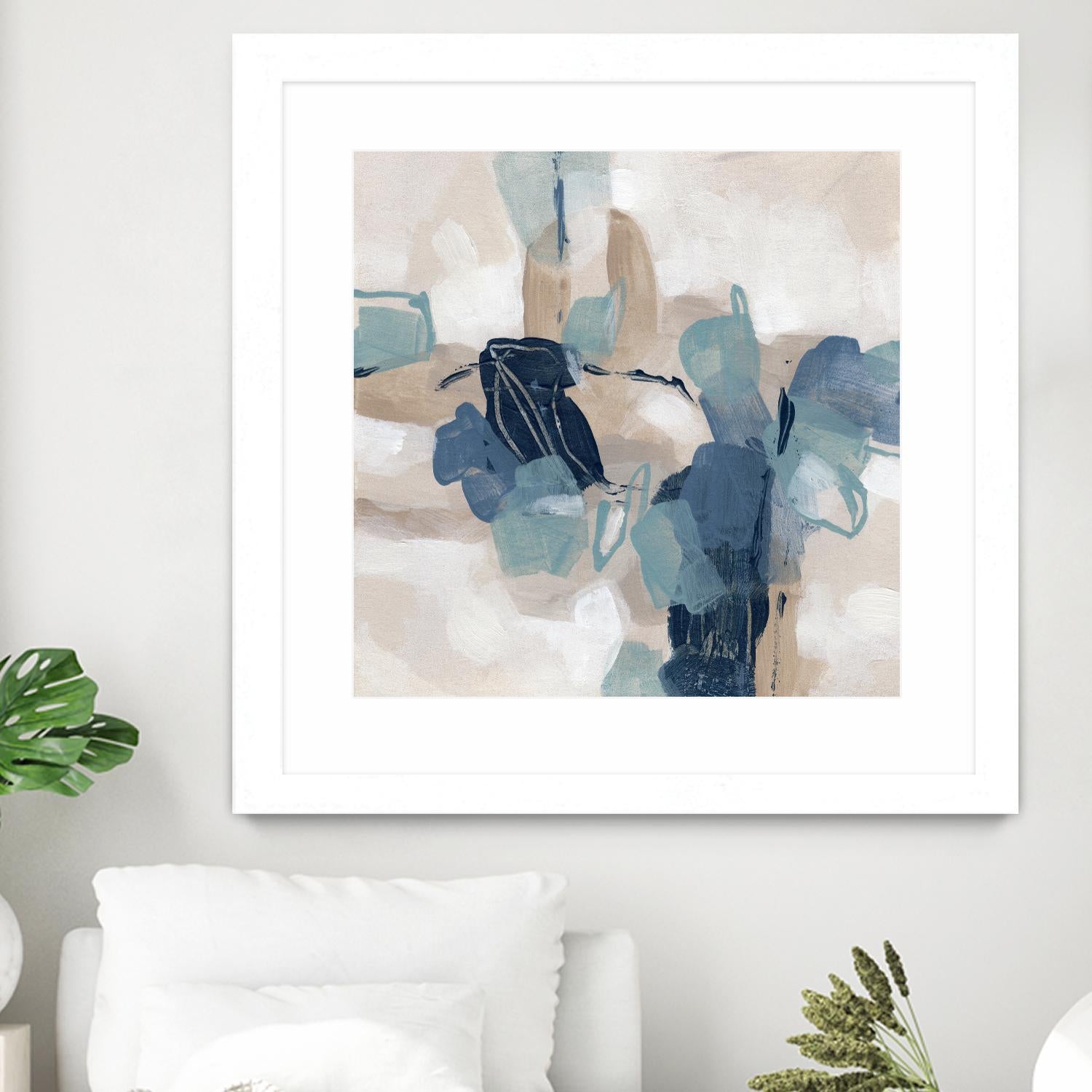 Blues Chorus II by June Vess on GIANT ART - beige abstract abstract