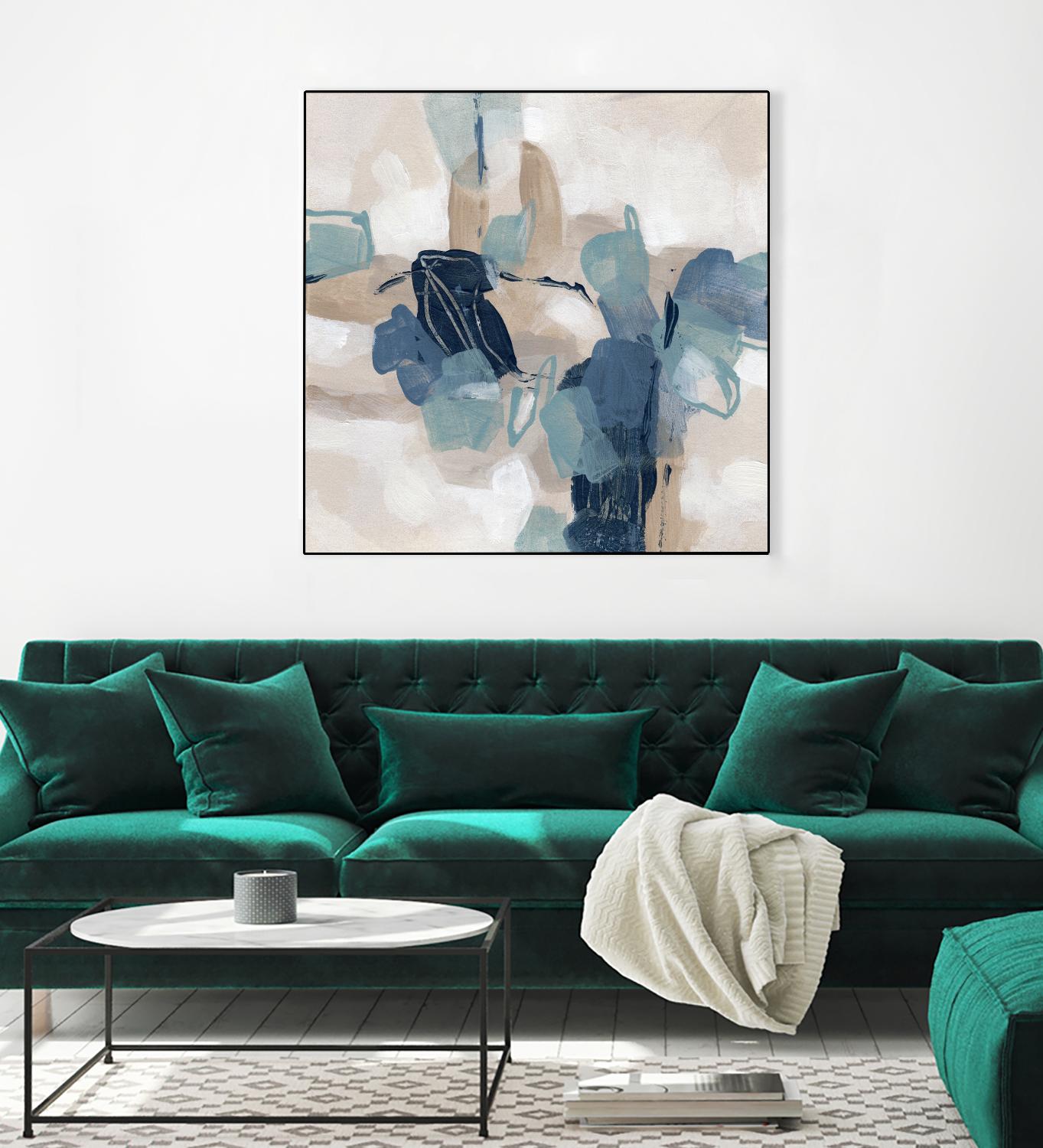 Blues Chorus II by June Vess on GIANT ART - beige abstract abstract