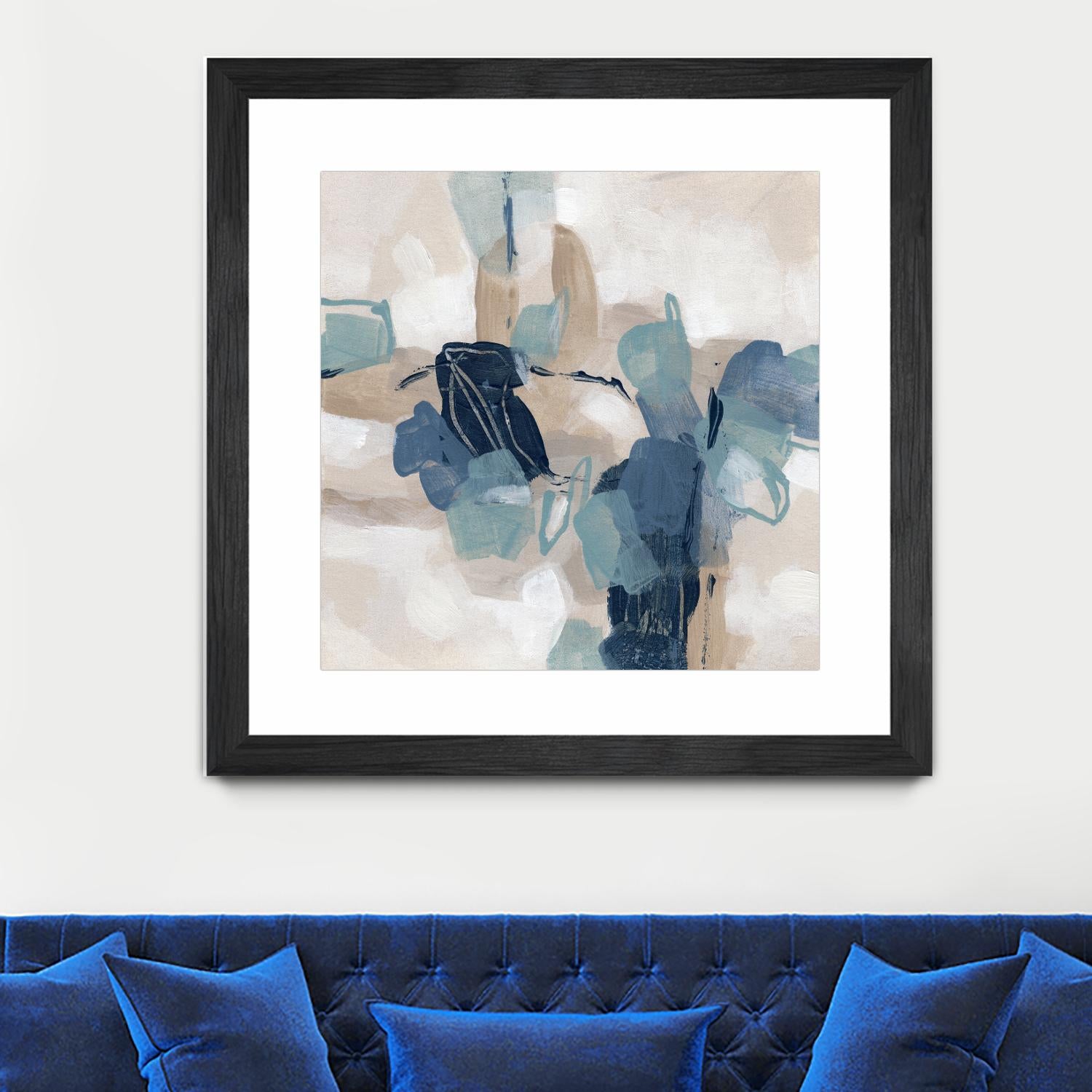 Blues Chorus II by June Vess on GIANT ART - beige abstract abstract