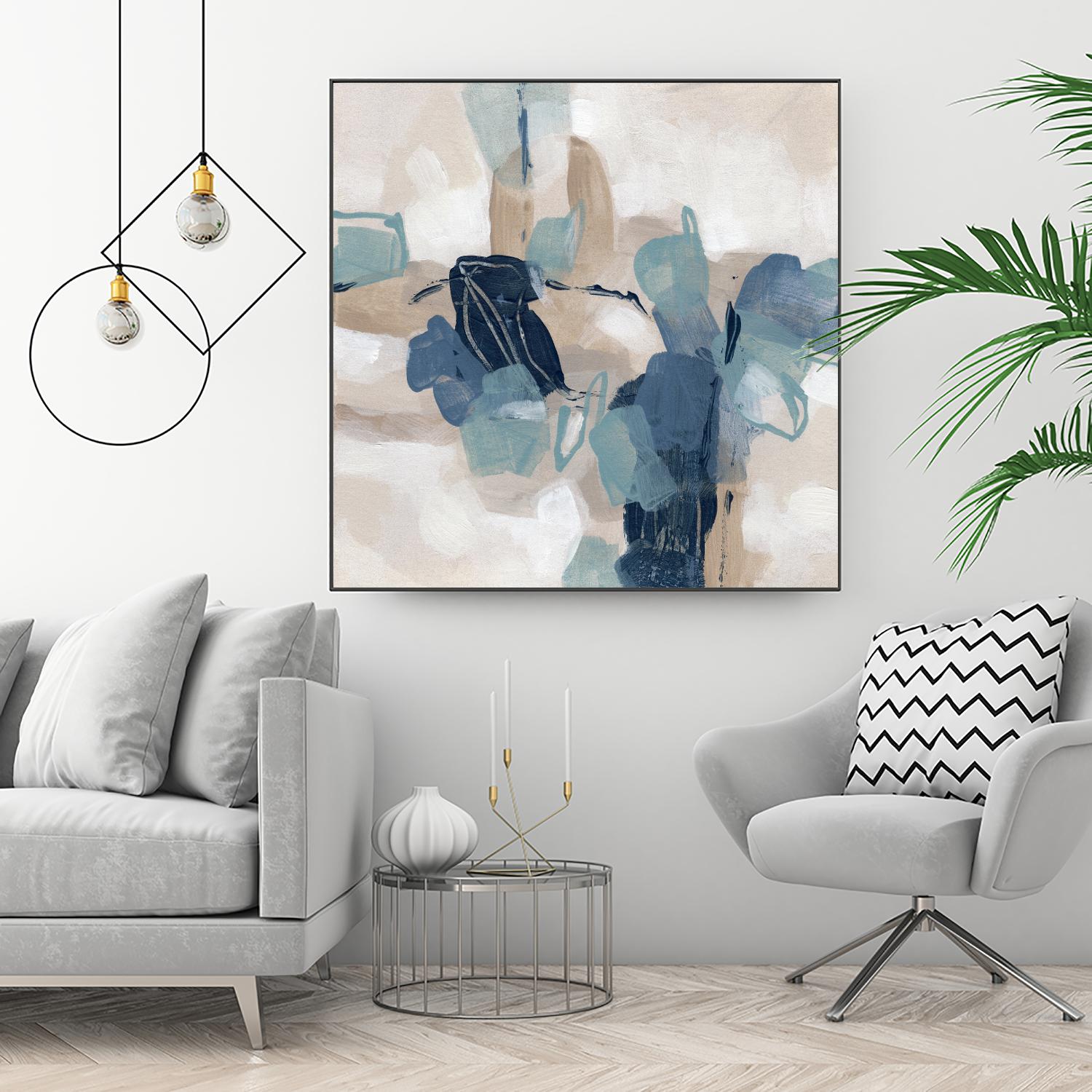 Blues Chorus II by June Vess on GIANT ART - beige abstract abstract