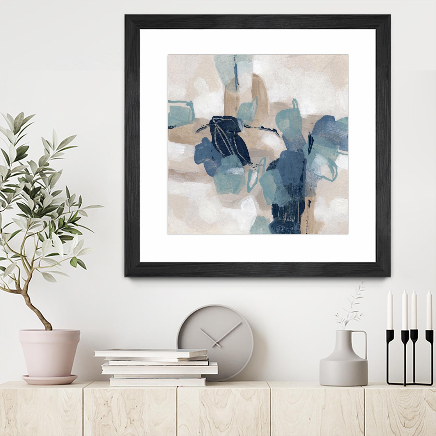 Blues Chorus II by June Vess on GIANT ART - beige abstract abstract