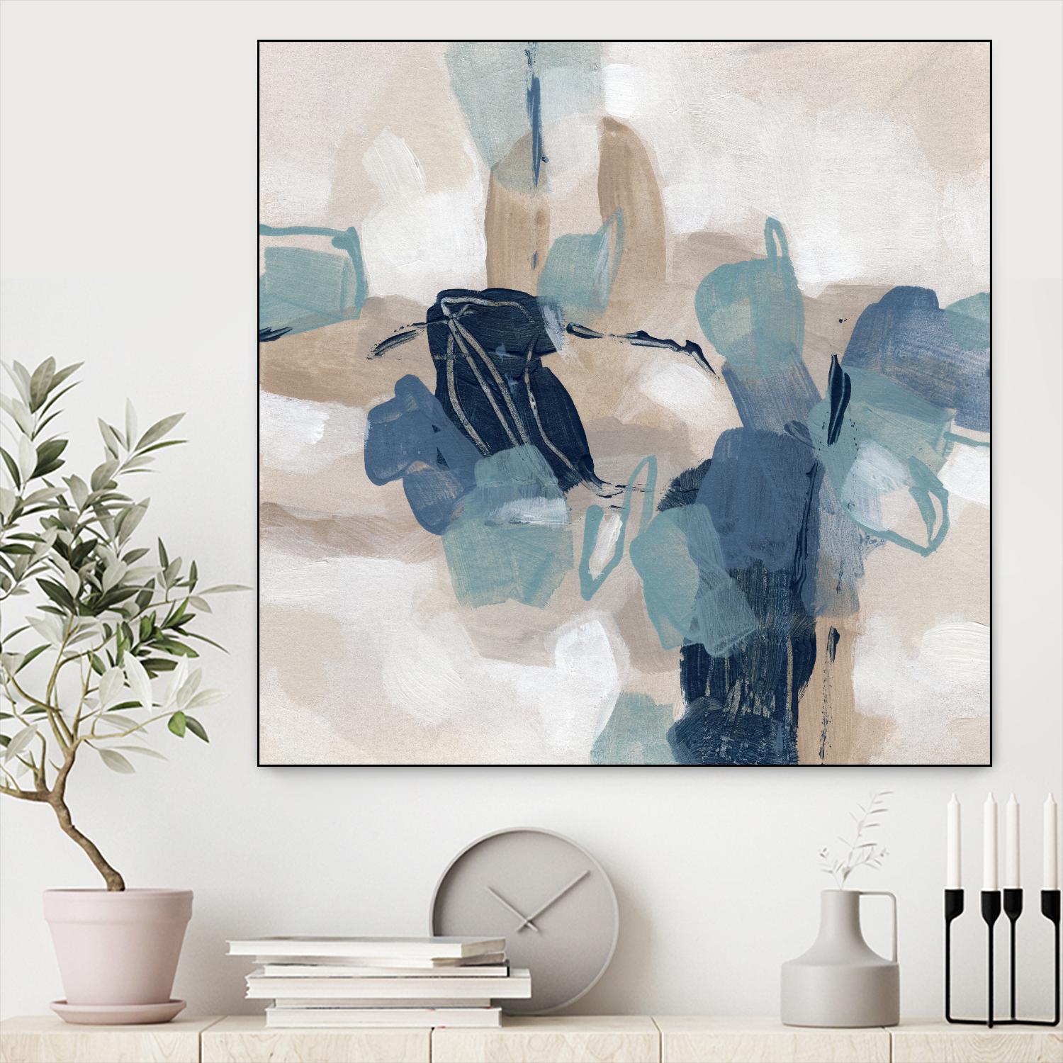 Blues Chorus II by June Vess on GIANT ART - beige abstract abstract