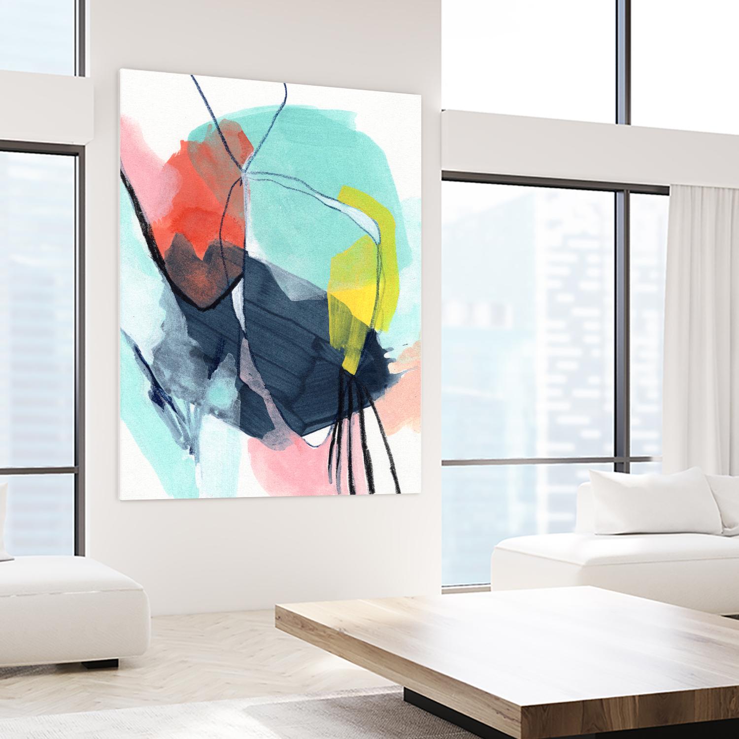 Color Wish II by June Vess on GIANT ART - red abstract abstract