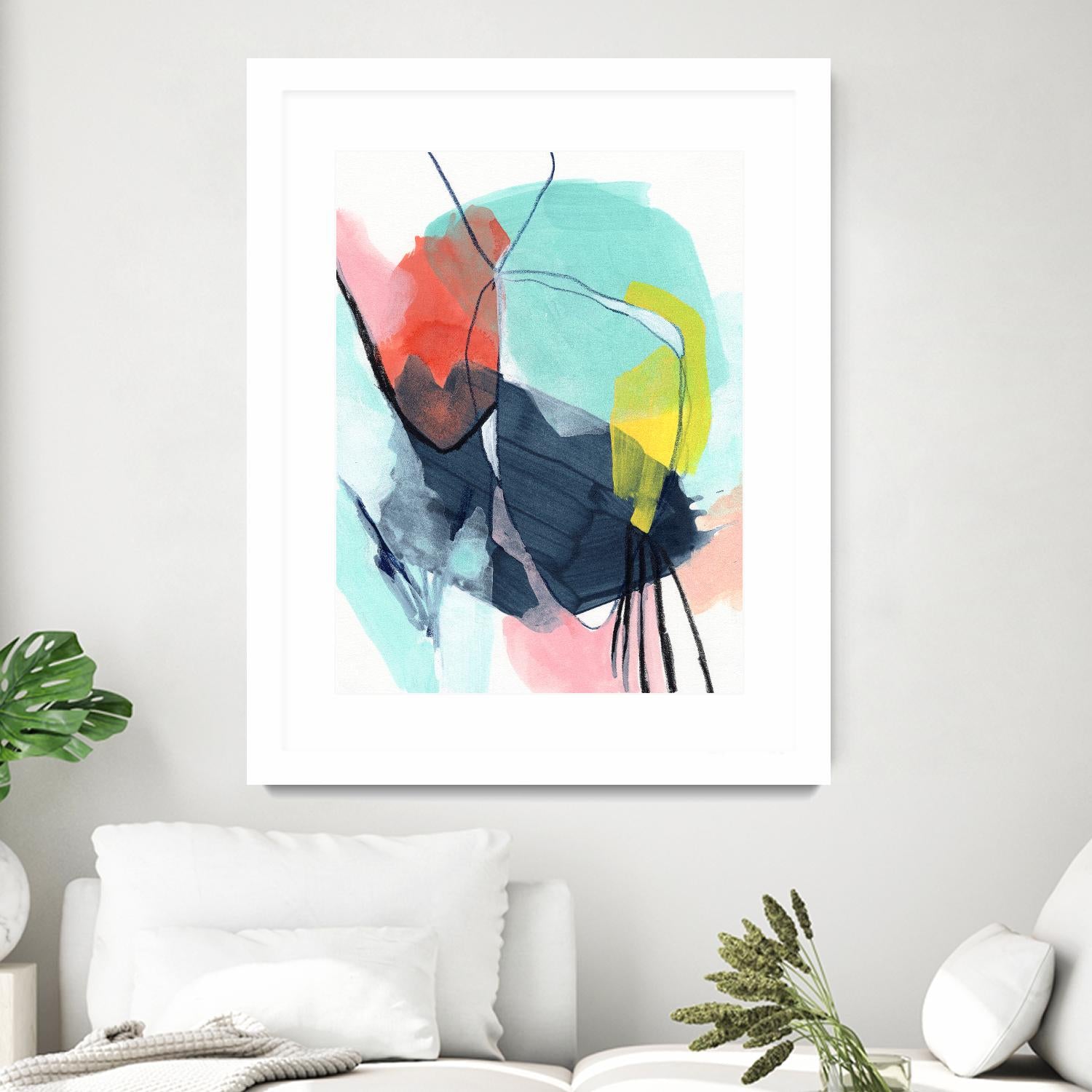 Color Wish II by June Vess on GIANT ART - red abstract abstract