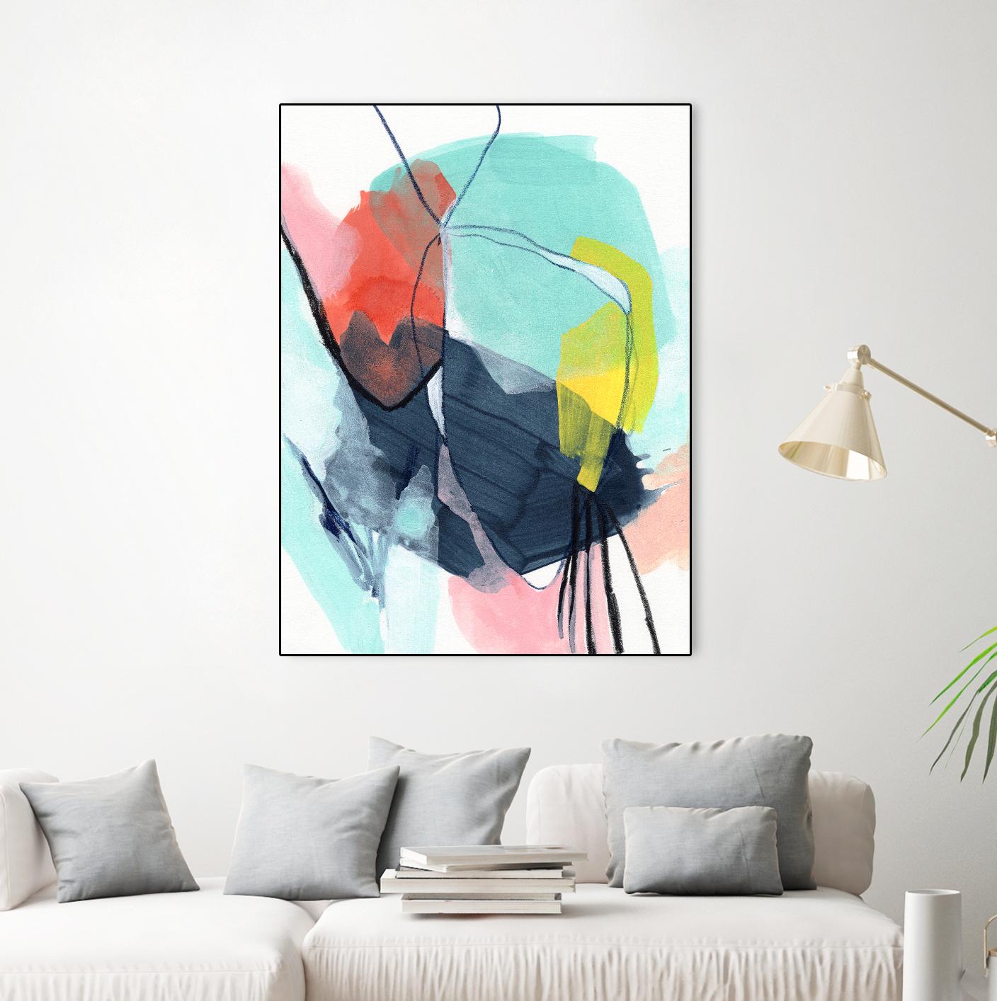 Color Wish II by June Vess on GIANT ART - red abstract abstract