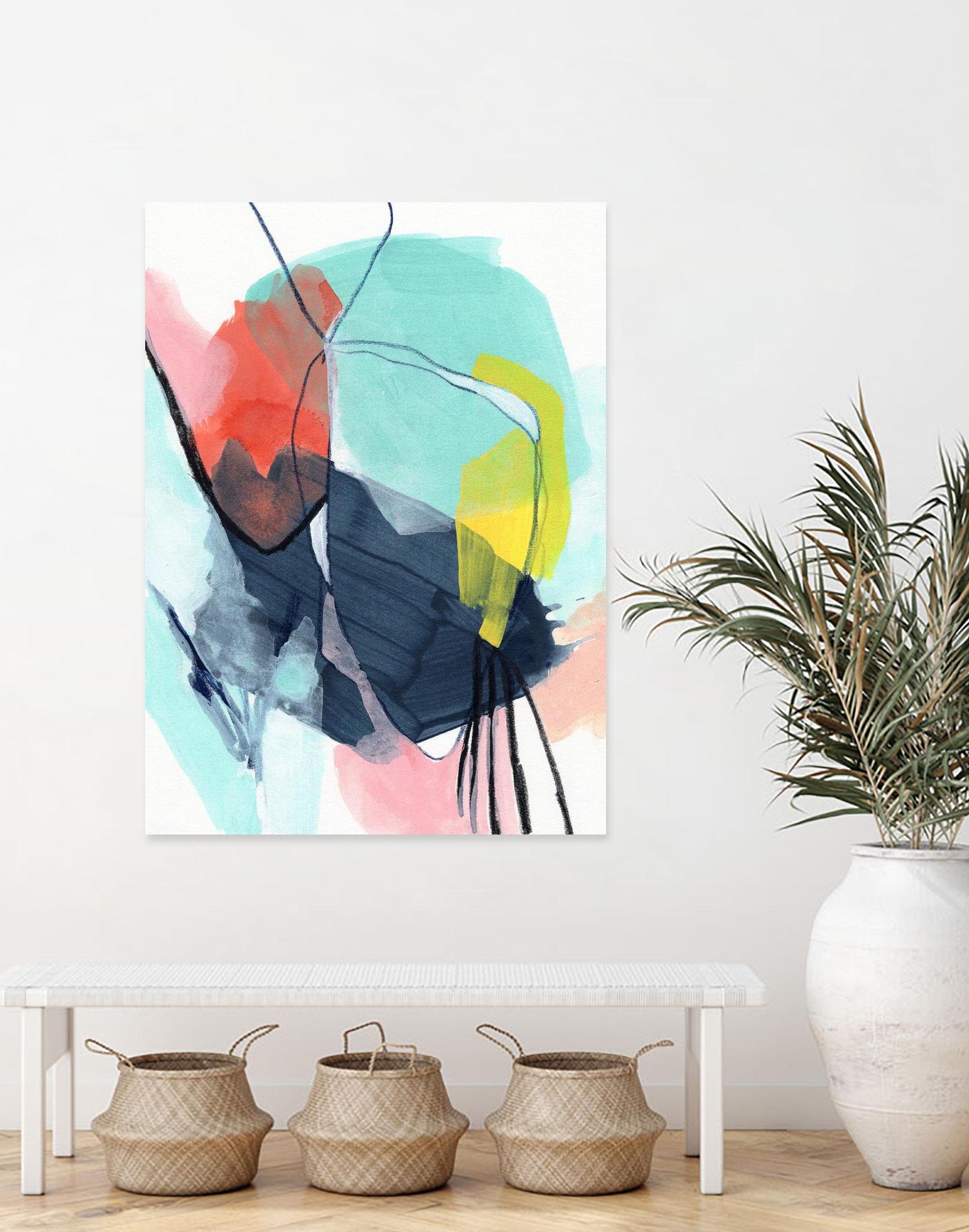 Color Wish II by June Vess on GIANT ART - red abstract abstract