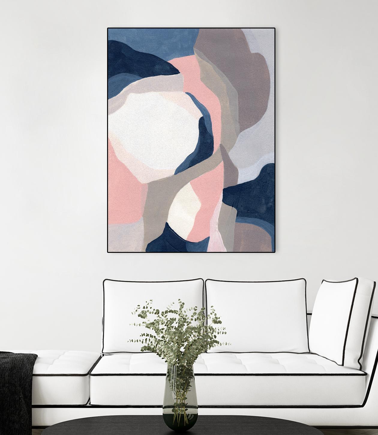 Intertwined Tones II by June Vess on GIANT ART - pink abstract abstract