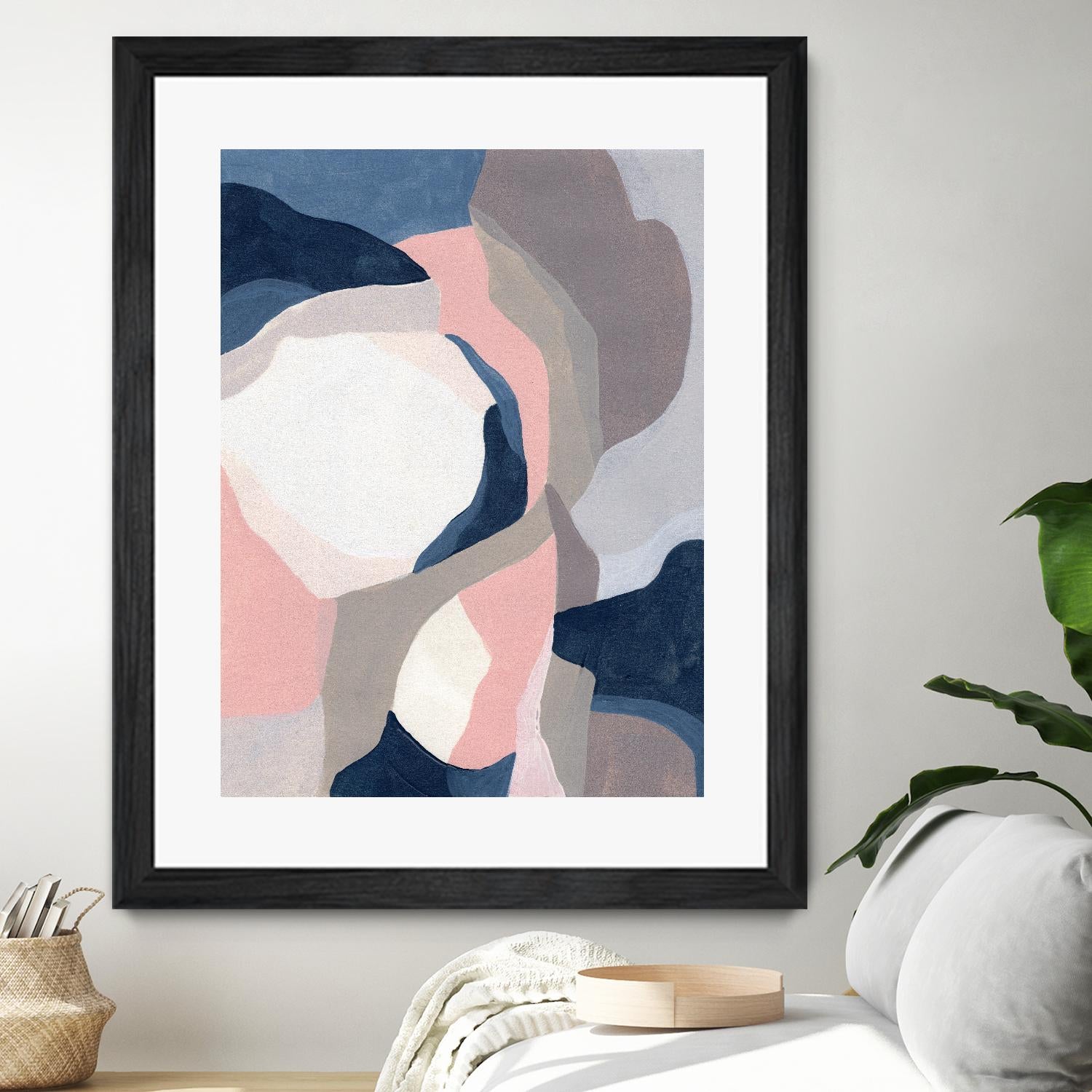 Intertwined Tones II by June Vess on GIANT ART - pink abstract abstract