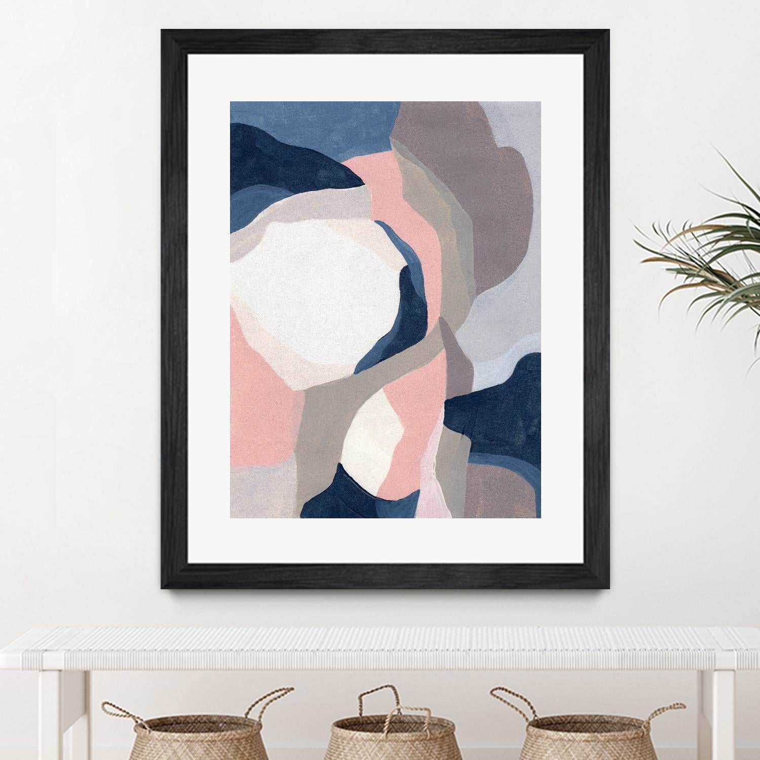 Intertwined Tones II by June Vess on GIANT ART - pink abstract abstract