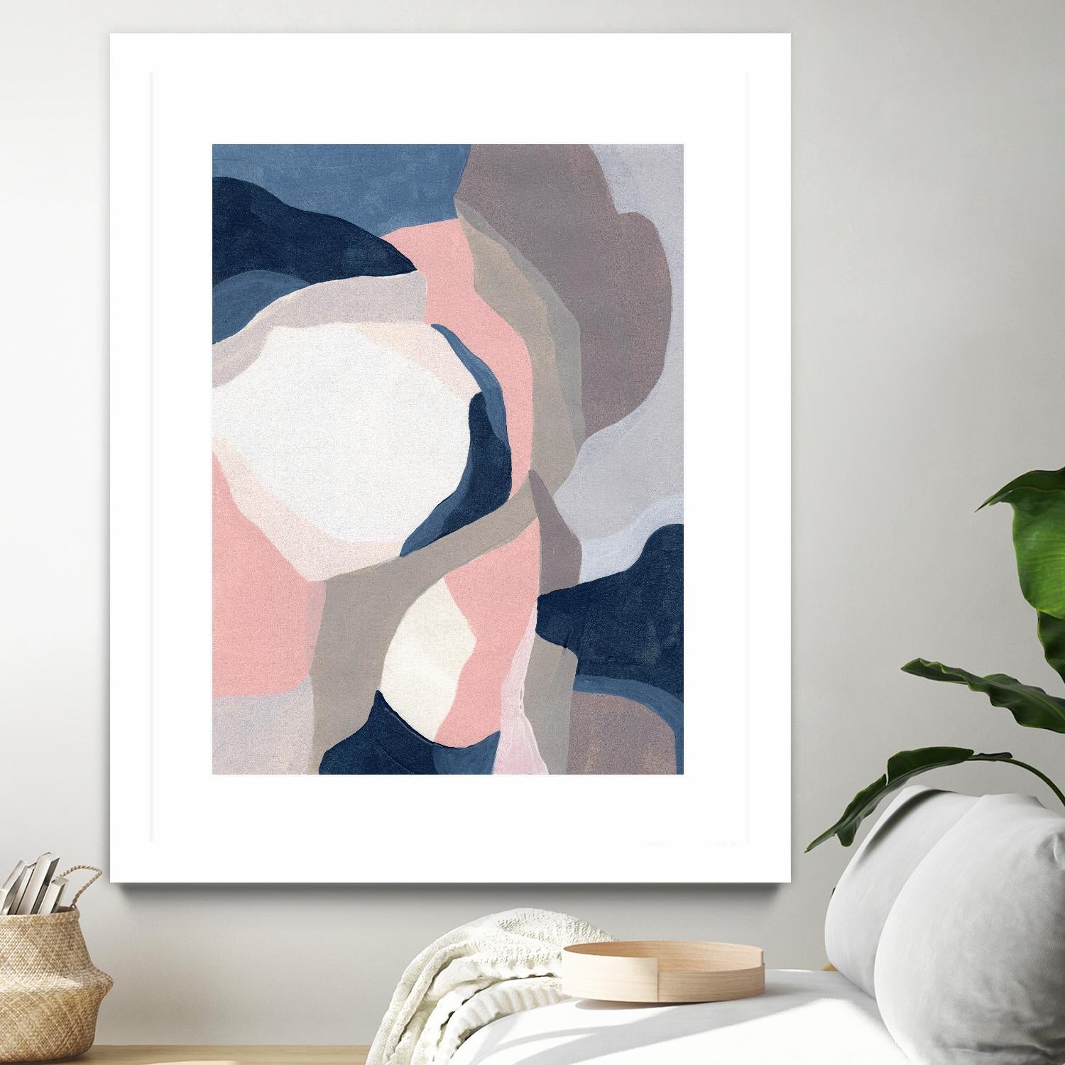 Intertwined Tones II by June Vess on GIANT ART - pink abstract abstract