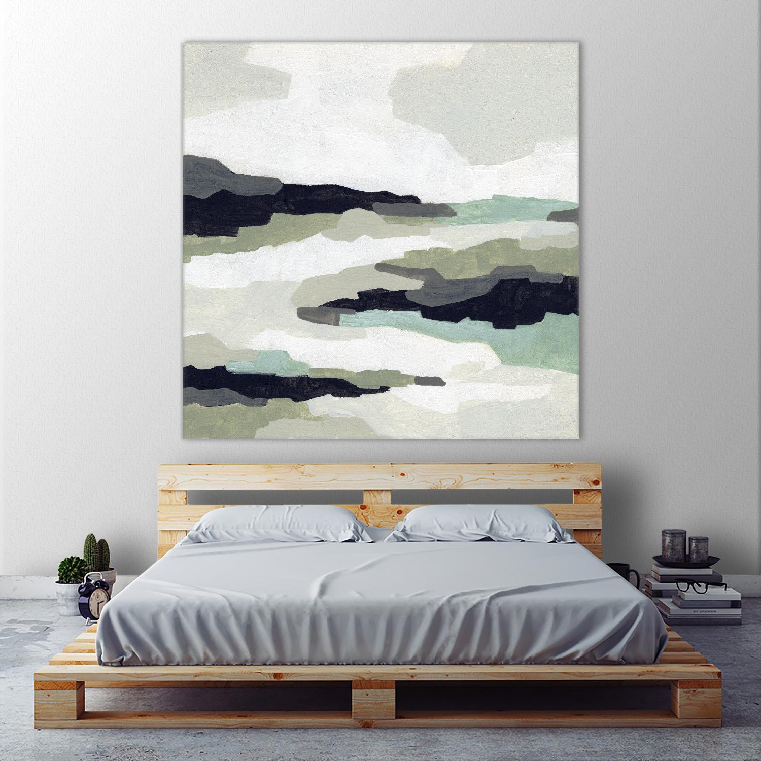 Mint Mesa II by June Vess on GIANT ART - grey  abstract abstract