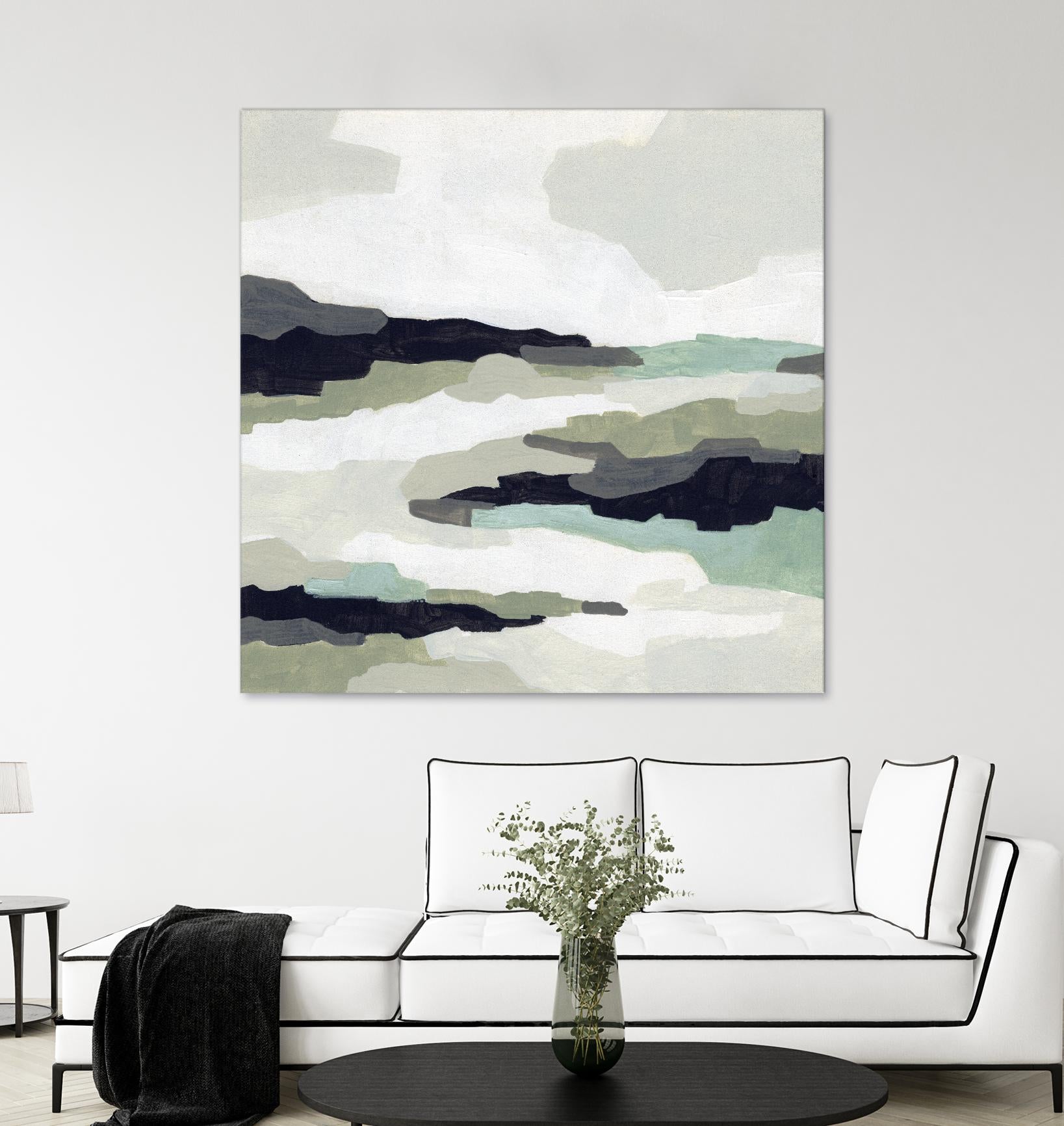 Mint Mesa II by June Vess on GIANT ART - grey  abstract abstract