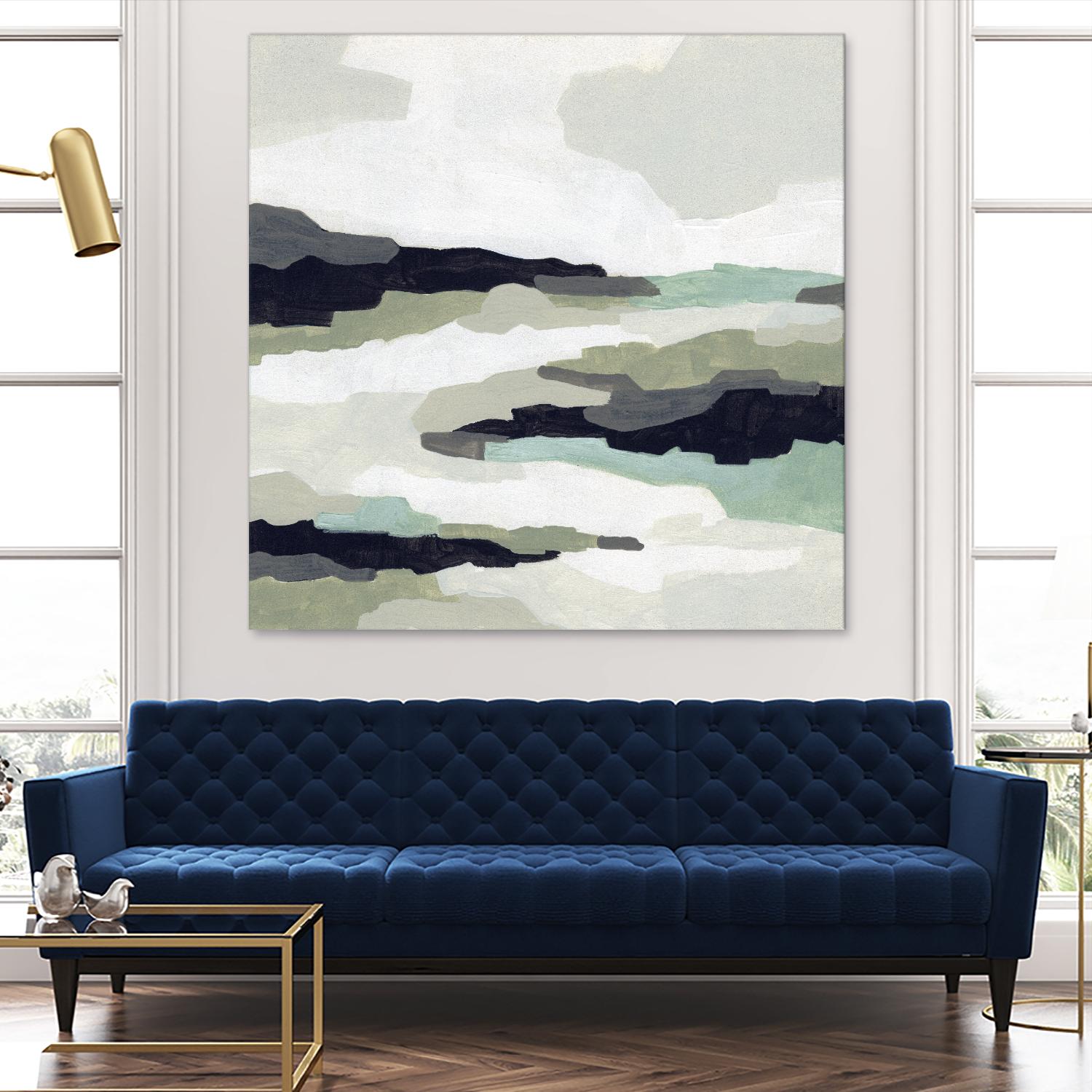 Mint Mesa II by June Vess on GIANT ART - grey  abstract abstract