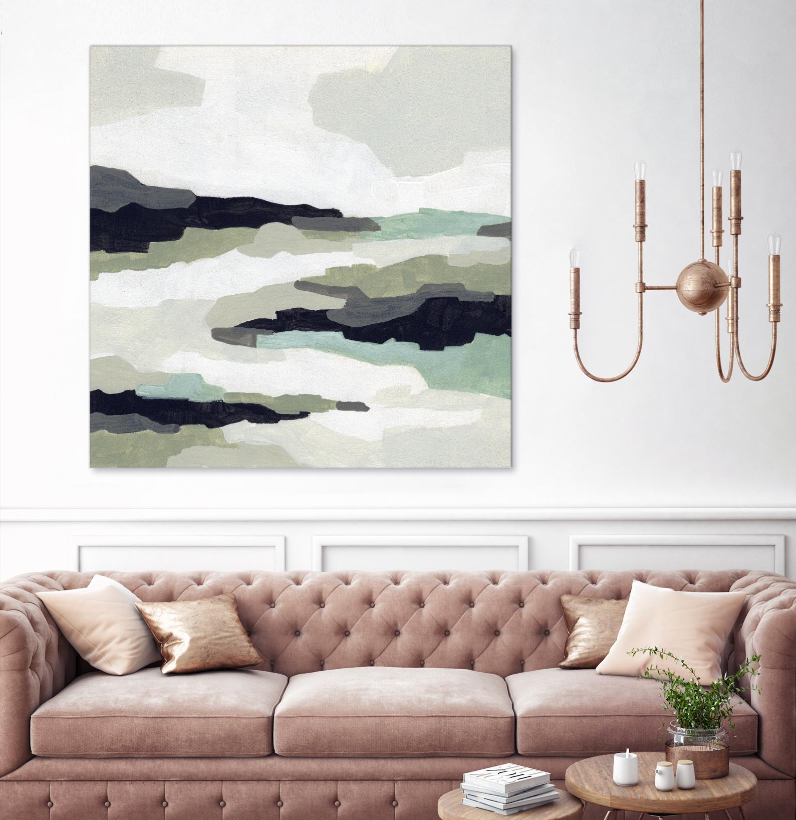 Mint Mesa II by June Vess on GIANT ART - grey  abstract abstract