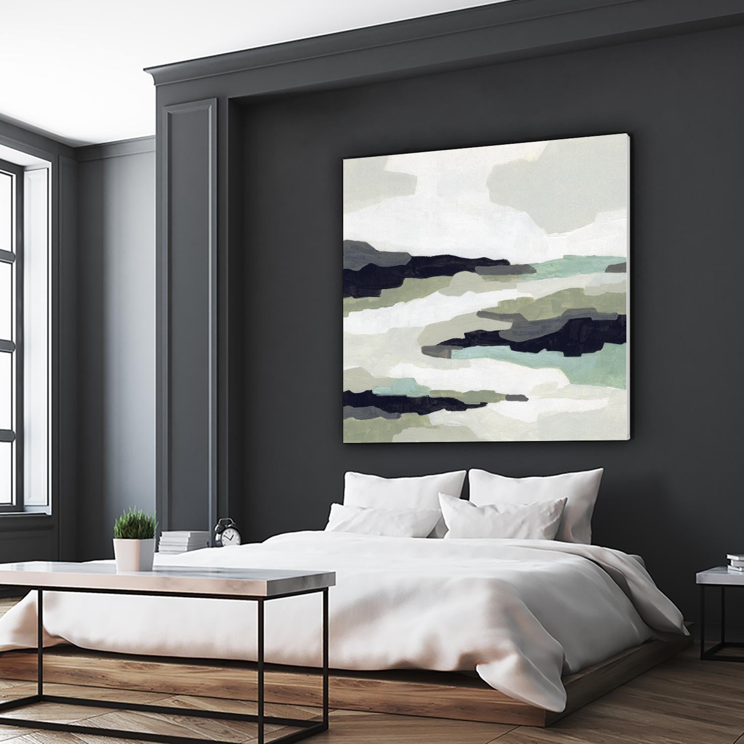 Mint Mesa II by June Vess on GIANT ART - grey  abstract abstract