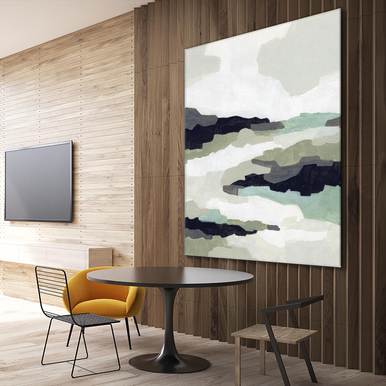 Mint Mesa II by June Vess on GIANT ART - grey  abstract abstract