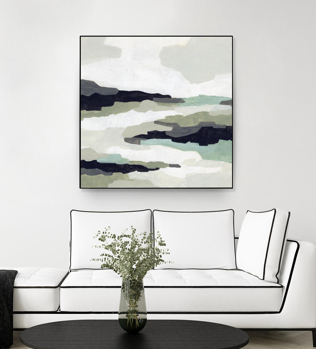 Mint Mesa II by June Vess on GIANT ART - grey  abstract abstract
