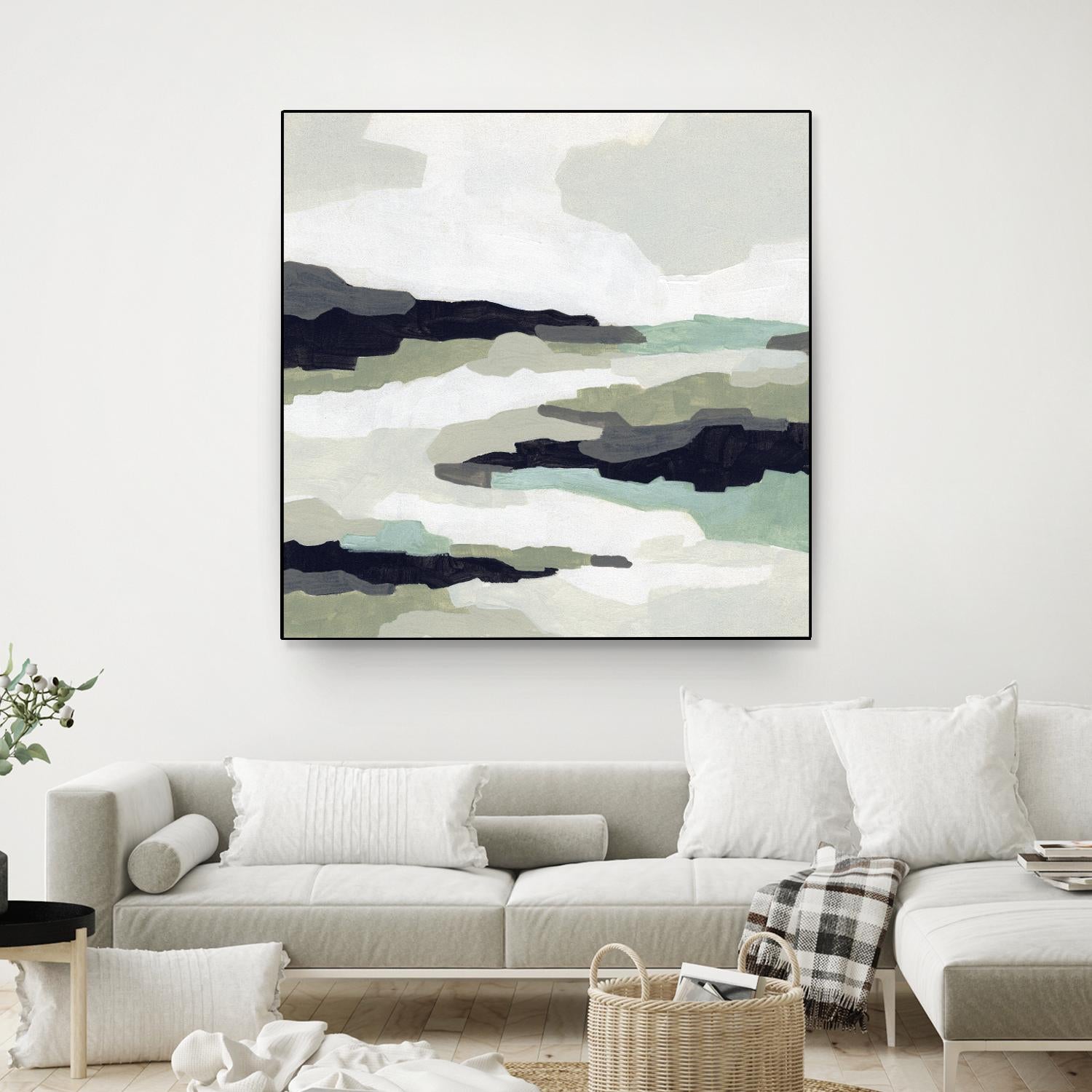 Mint Mesa II by June Vess on GIANT ART - grey  abstract abstract