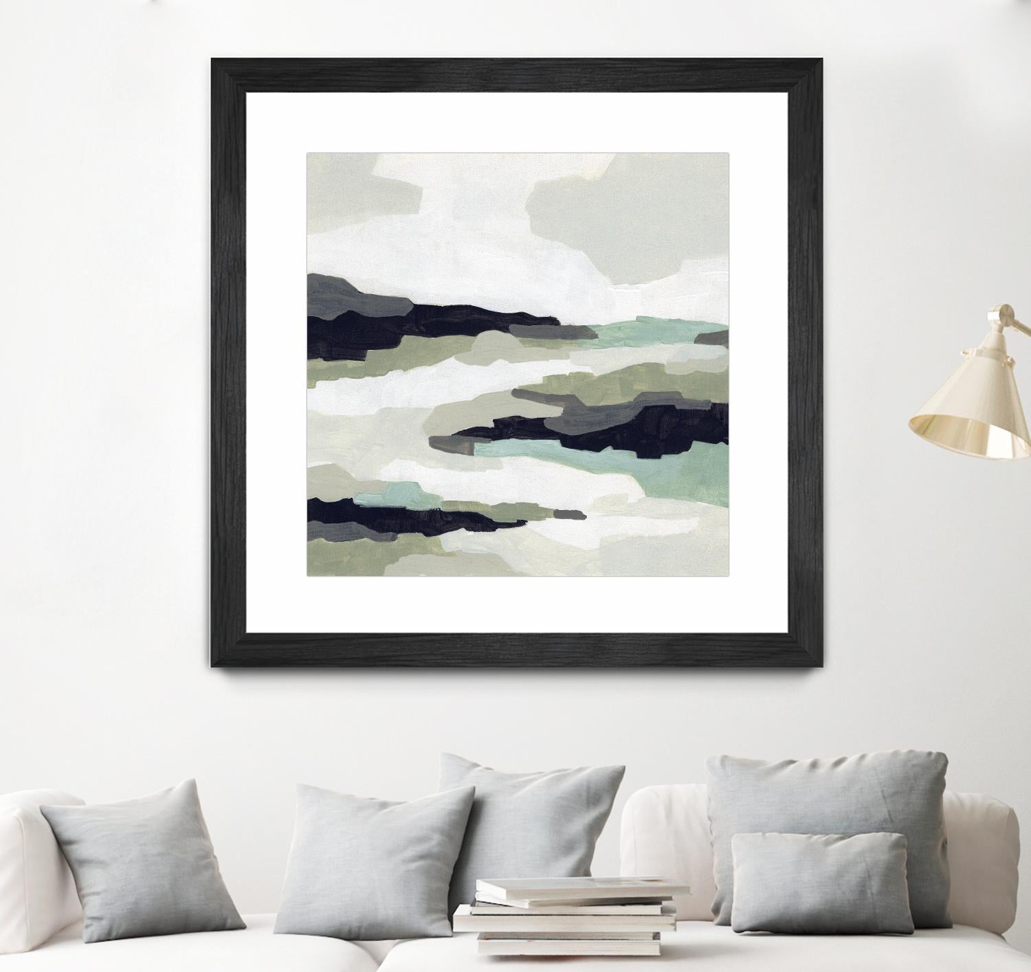 Mint Mesa II by June Vess on GIANT ART - grey  abstract abstract