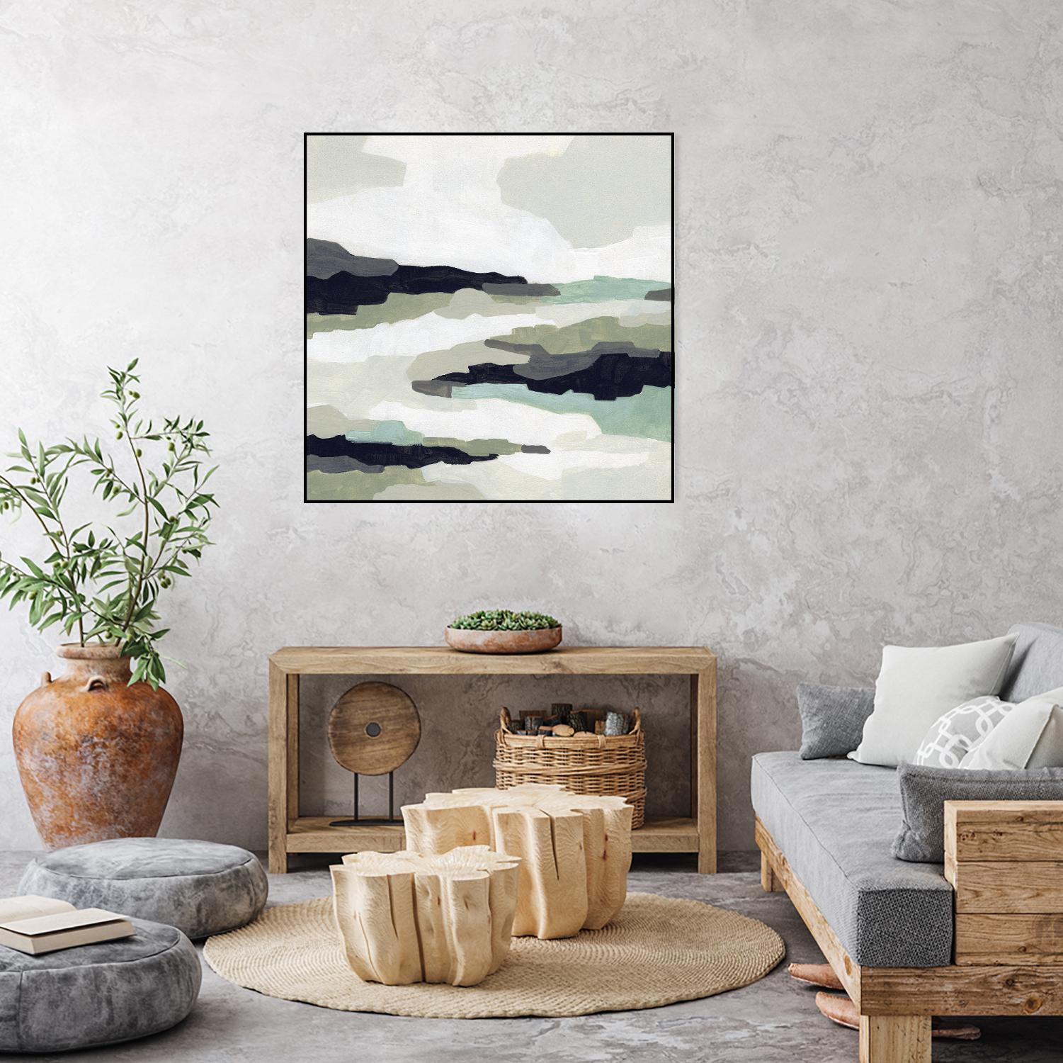 Mint Mesa II by June Vess on GIANT ART - grey  abstract abstract