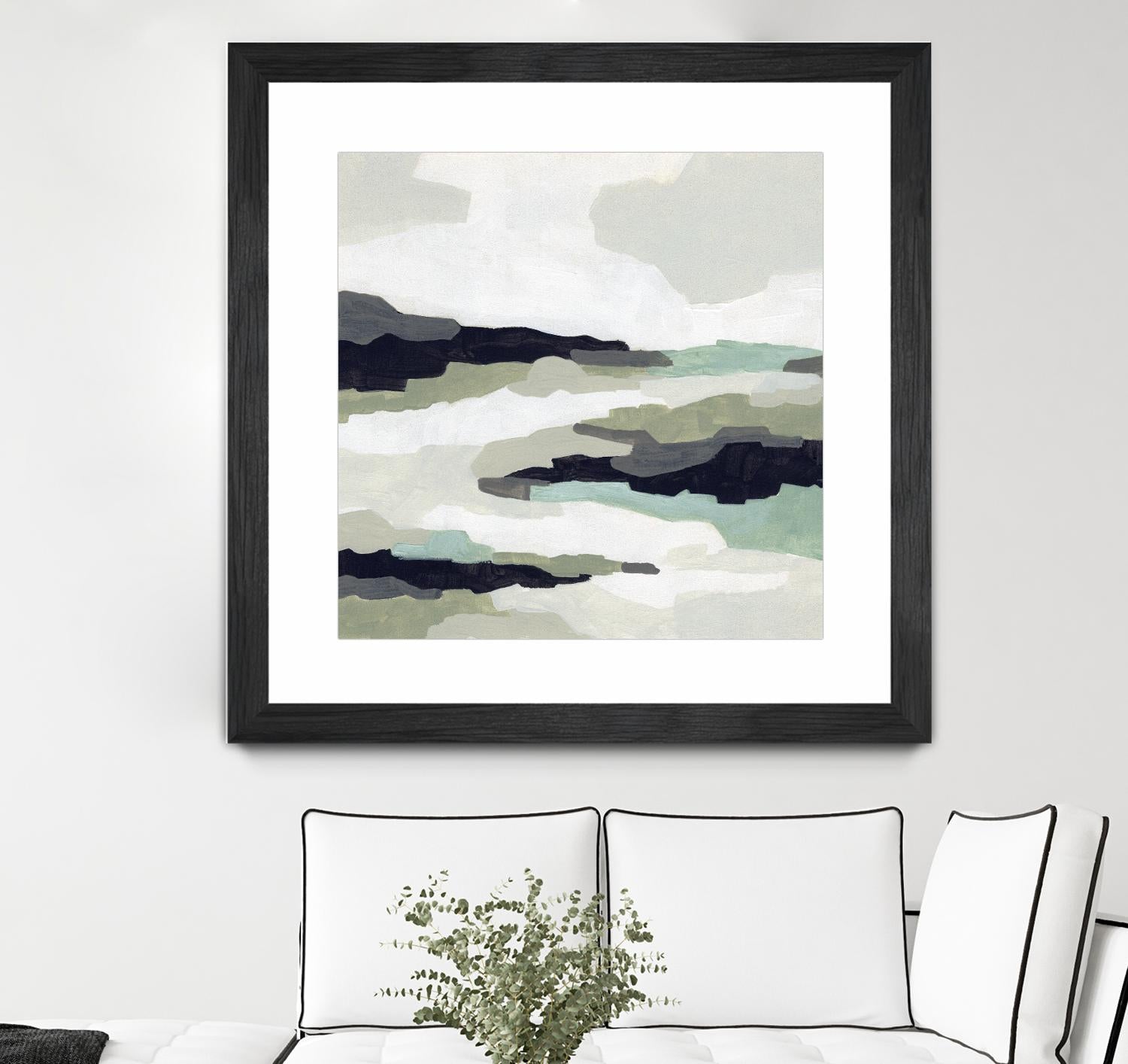 Mint Mesa II by June Vess on GIANT ART - grey  abstract abstract