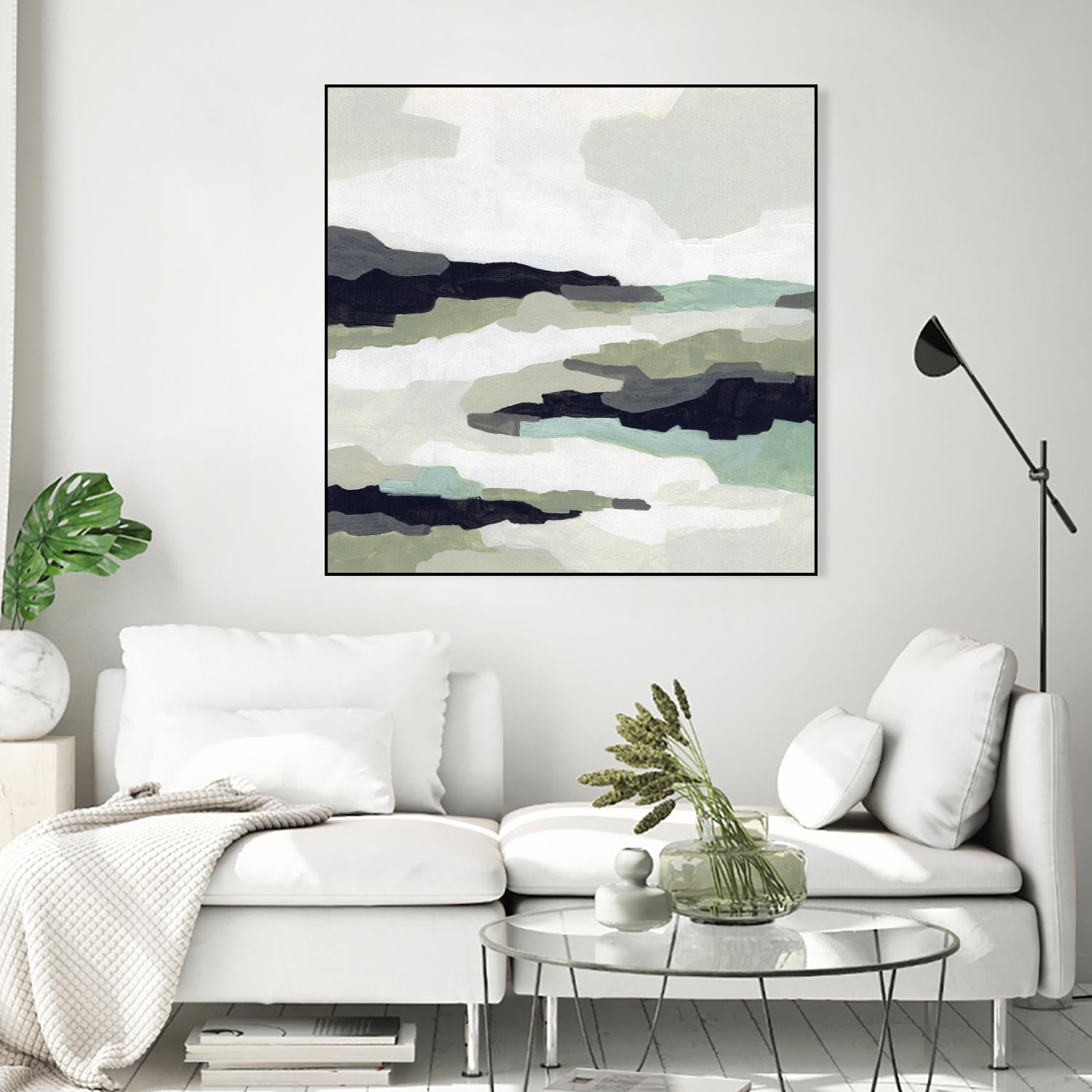 Mint Mesa II by June Vess on GIANT ART - grey  abstract abstract