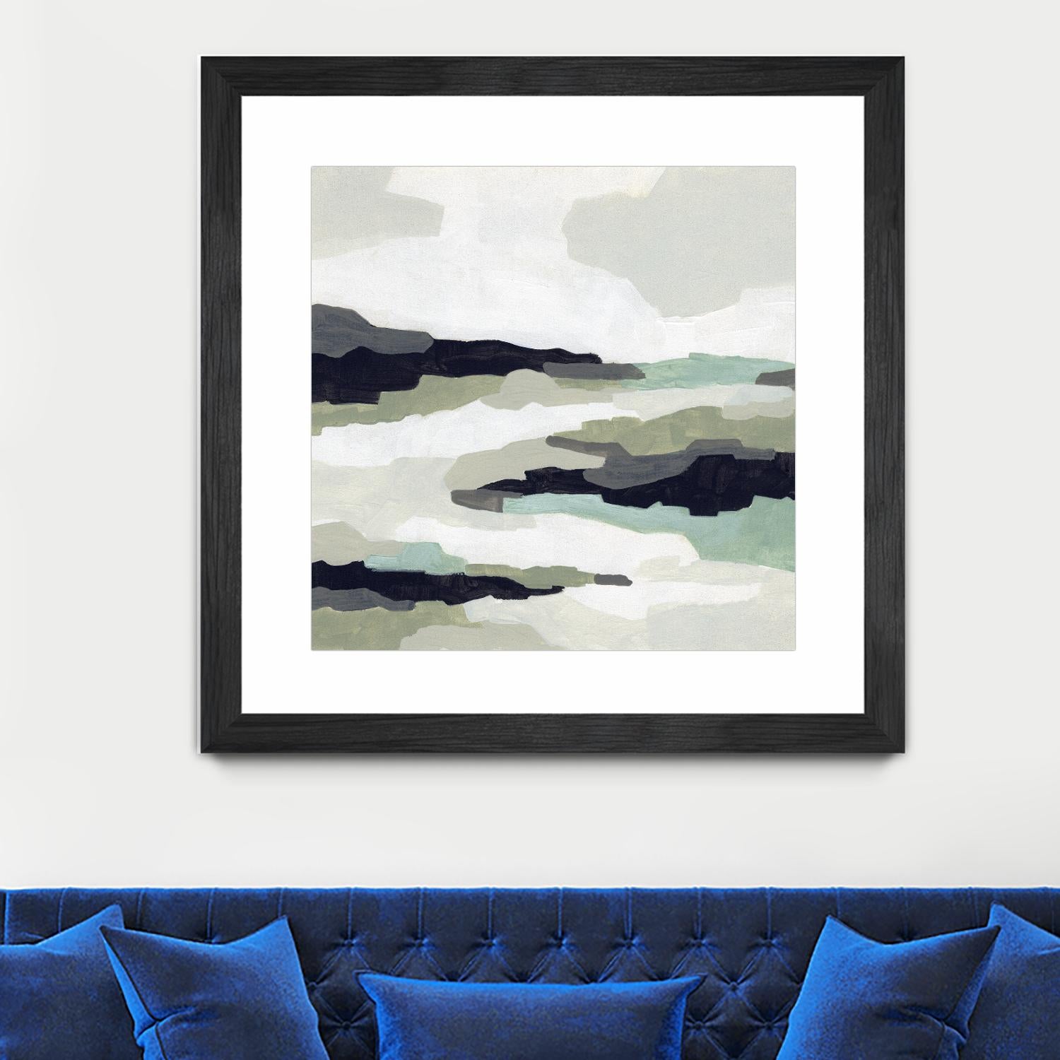 Mint Mesa II by June Vess on GIANT ART - grey  abstract abstract