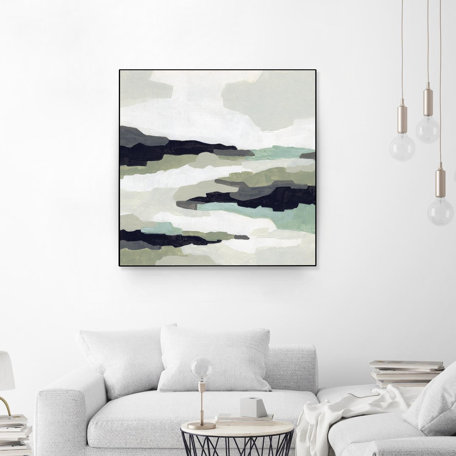 Mint Mesa II by June Vess on GIANT ART - grey  abstract abstract