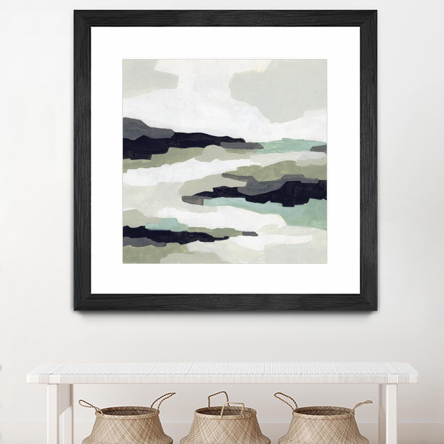 Mint Mesa II by June Vess on GIANT ART - grey  abstract abstract