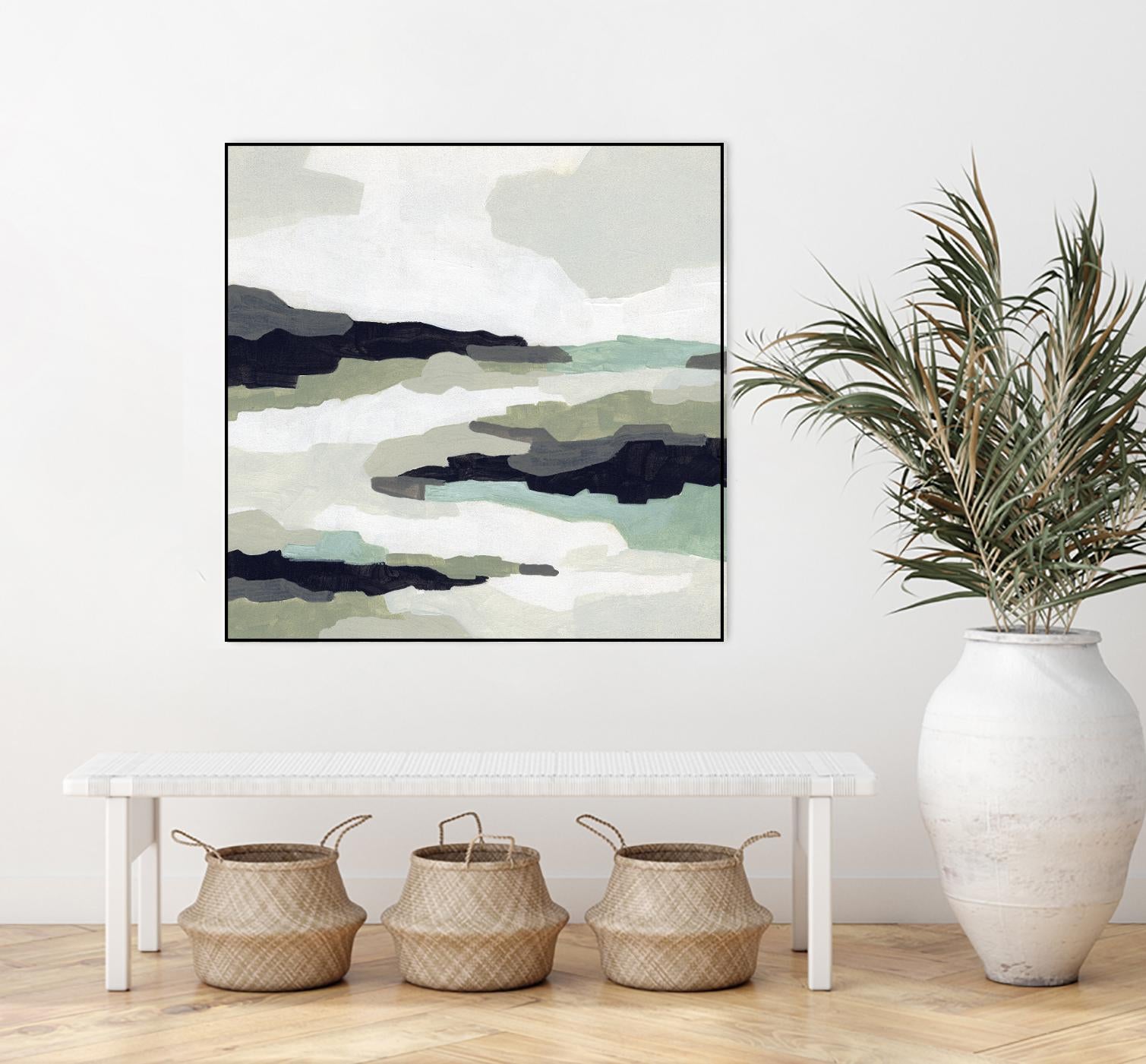Mint Mesa II by June Vess on GIANT ART - grey  abstract abstract