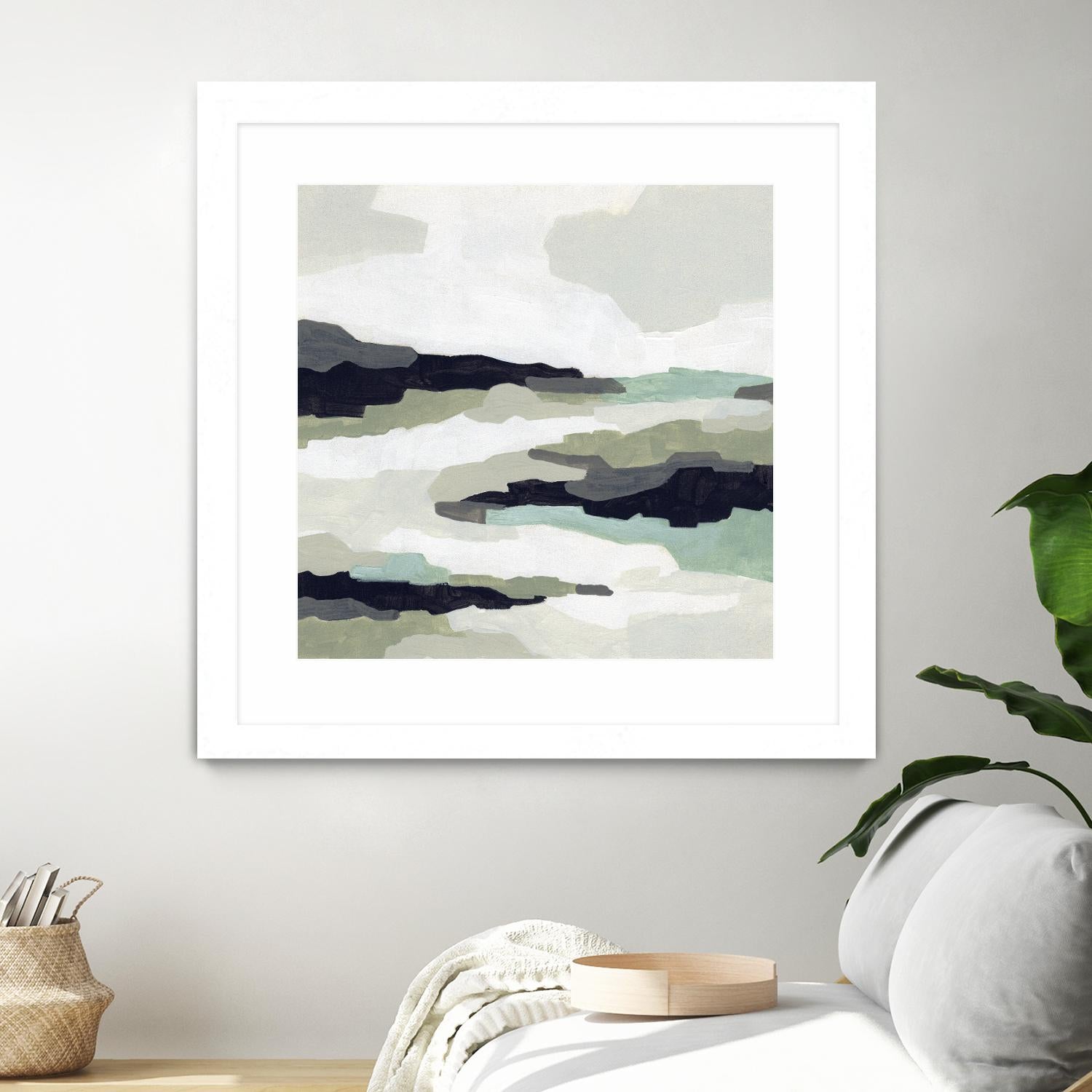 Mint Mesa II by June Vess on GIANT ART - grey  abstract abstract