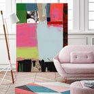 Pink Blocks III by Cartissi on GIANT ART - red abstract abstract