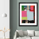 Pink Blocks III by Cartissi on GIANT ART - red abstract abstract