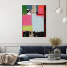 Pink Blocks III by Cartissi on GIANT ART - red abstract abstract