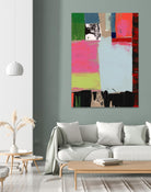 Pink Blocks III by Cartissi on GIANT ART - red abstract abstract