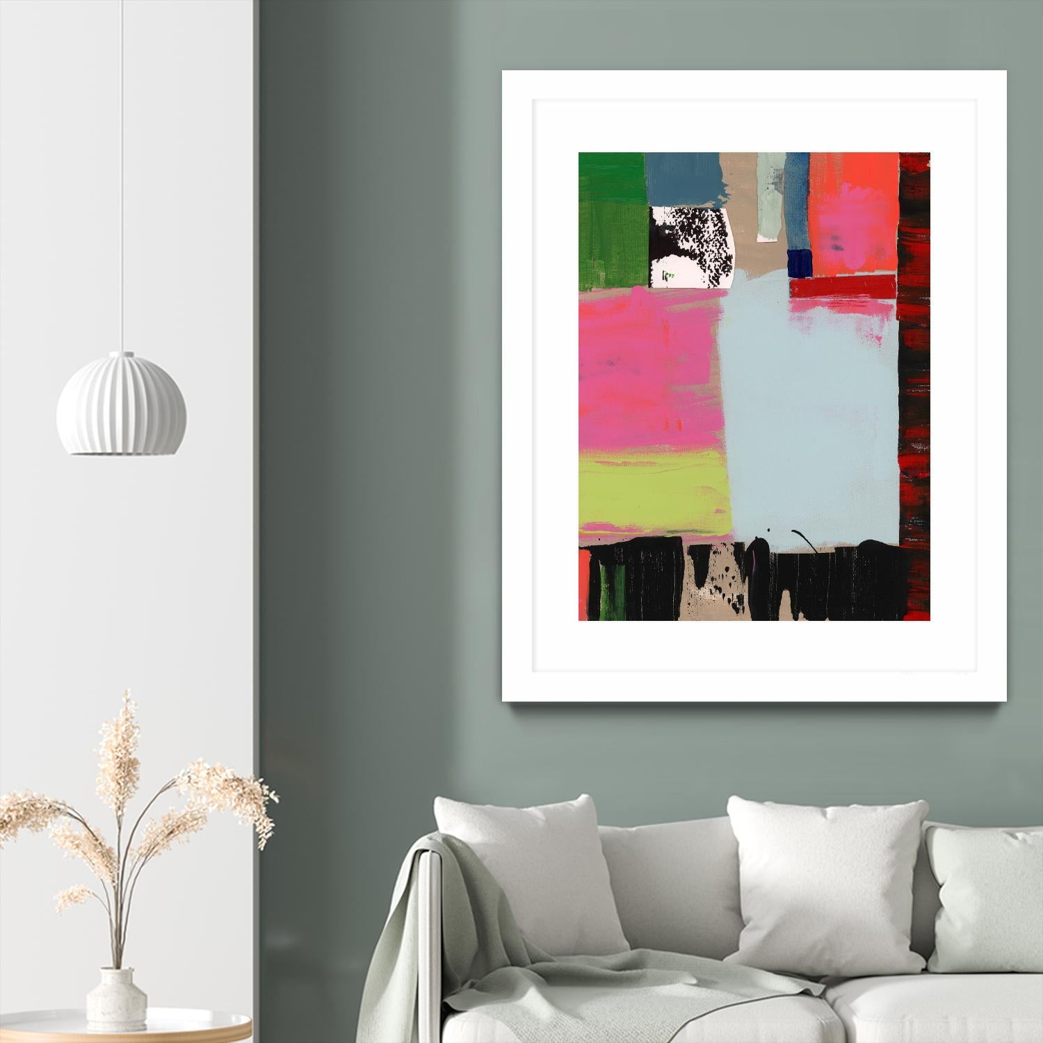 Pink Blocks III by Cartissi on GIANT ART - red abstract abstract