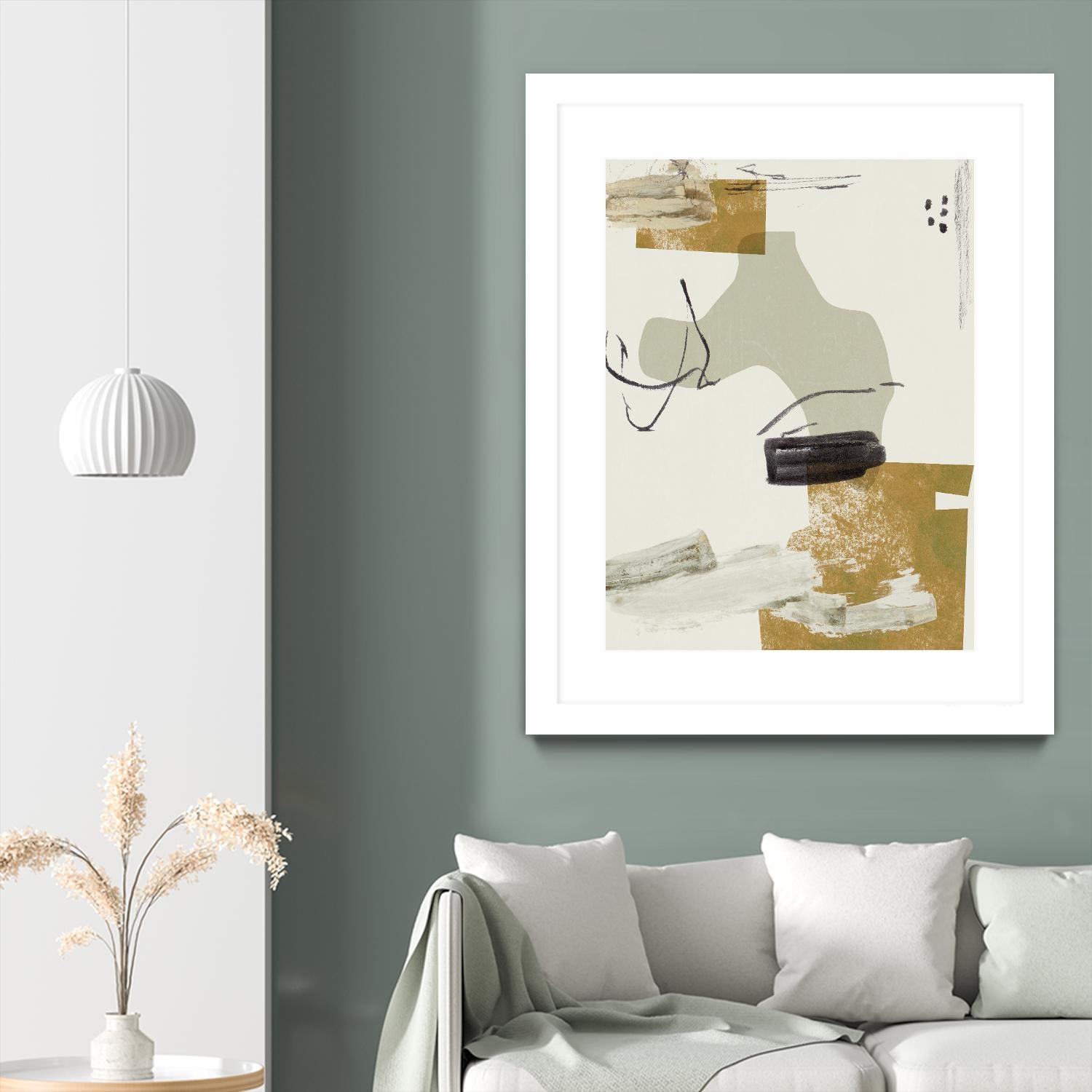 Over the Line IV by Melissa Wang on GIANT ART - beige abstract abstract