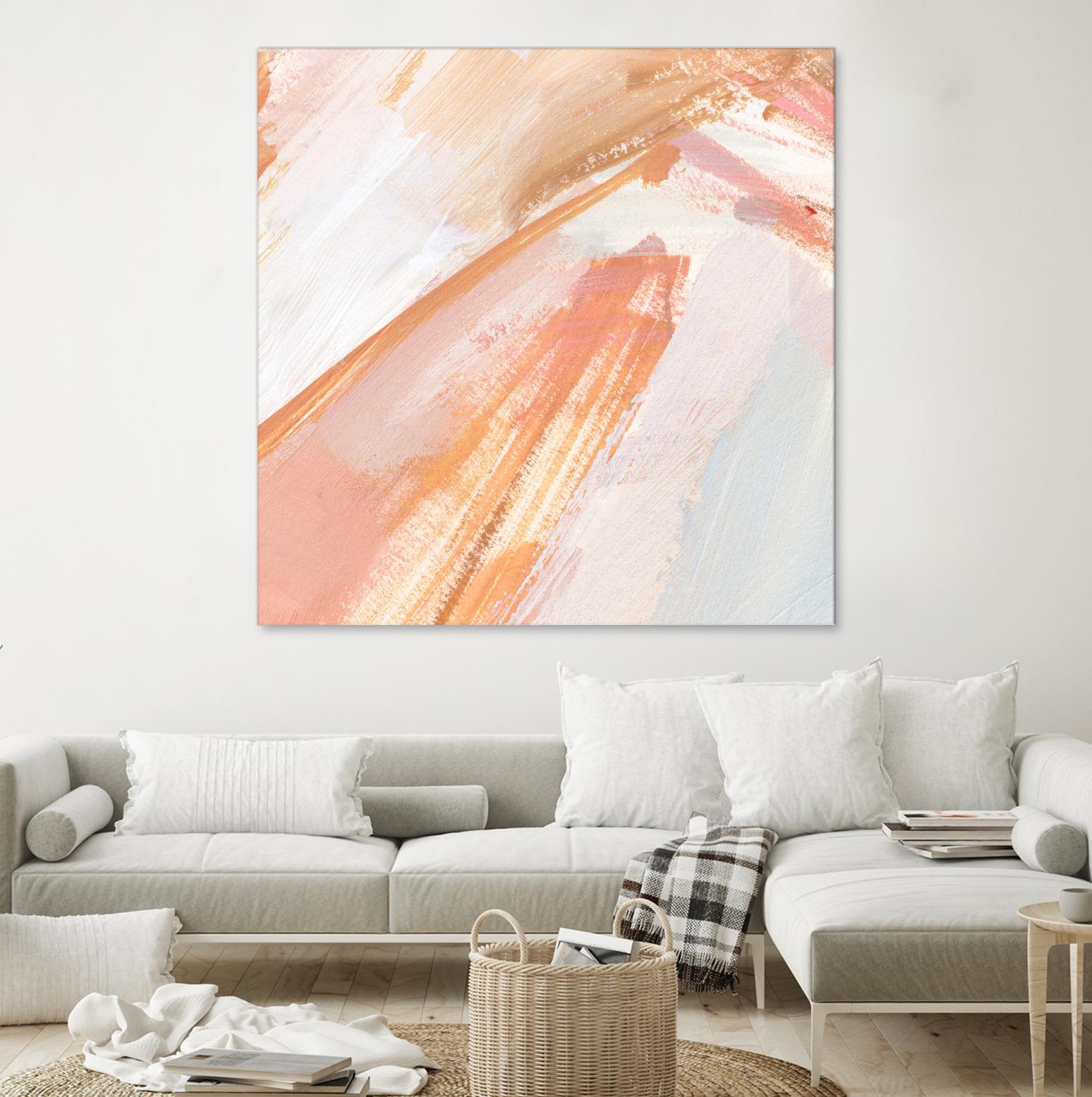 Pink Vanilla III by Annie Warren on GIANT ART - orange abstract abstract