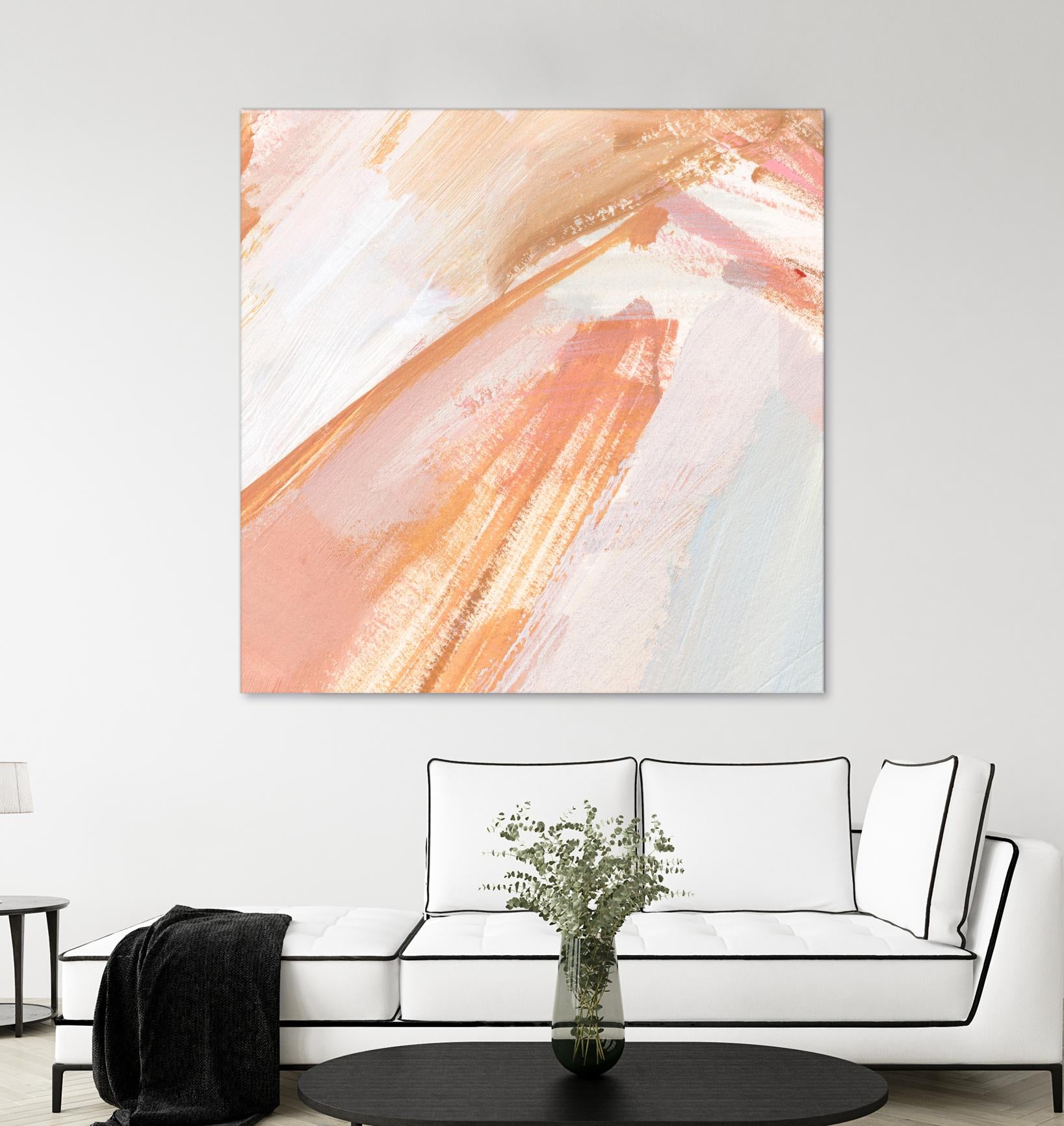 Pink Vanilla III by Annie Warren on GIANT ART - orange abstract abstract