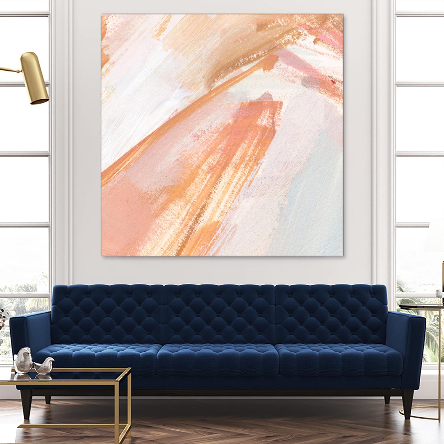 Pink Vanilla III by Annie Warren on GIANT ART - orange abstract abstract